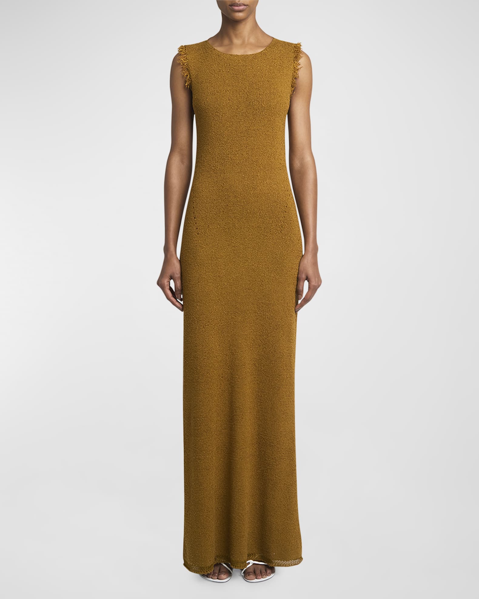Silvia Double-Face Silk Boucle Knit Dress 1