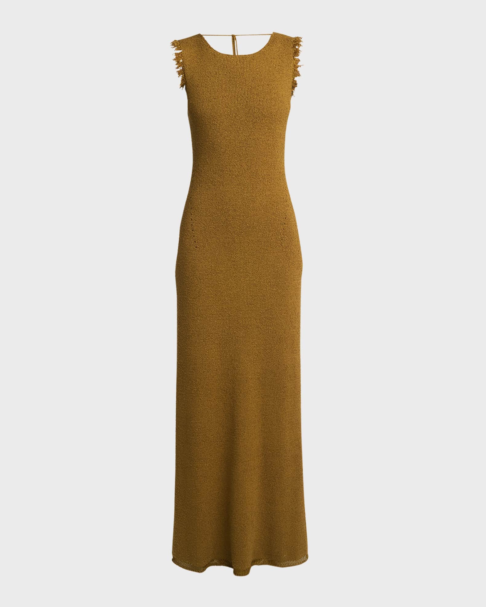 Silvia Double-Face Silk Boucle Knit Dress 0