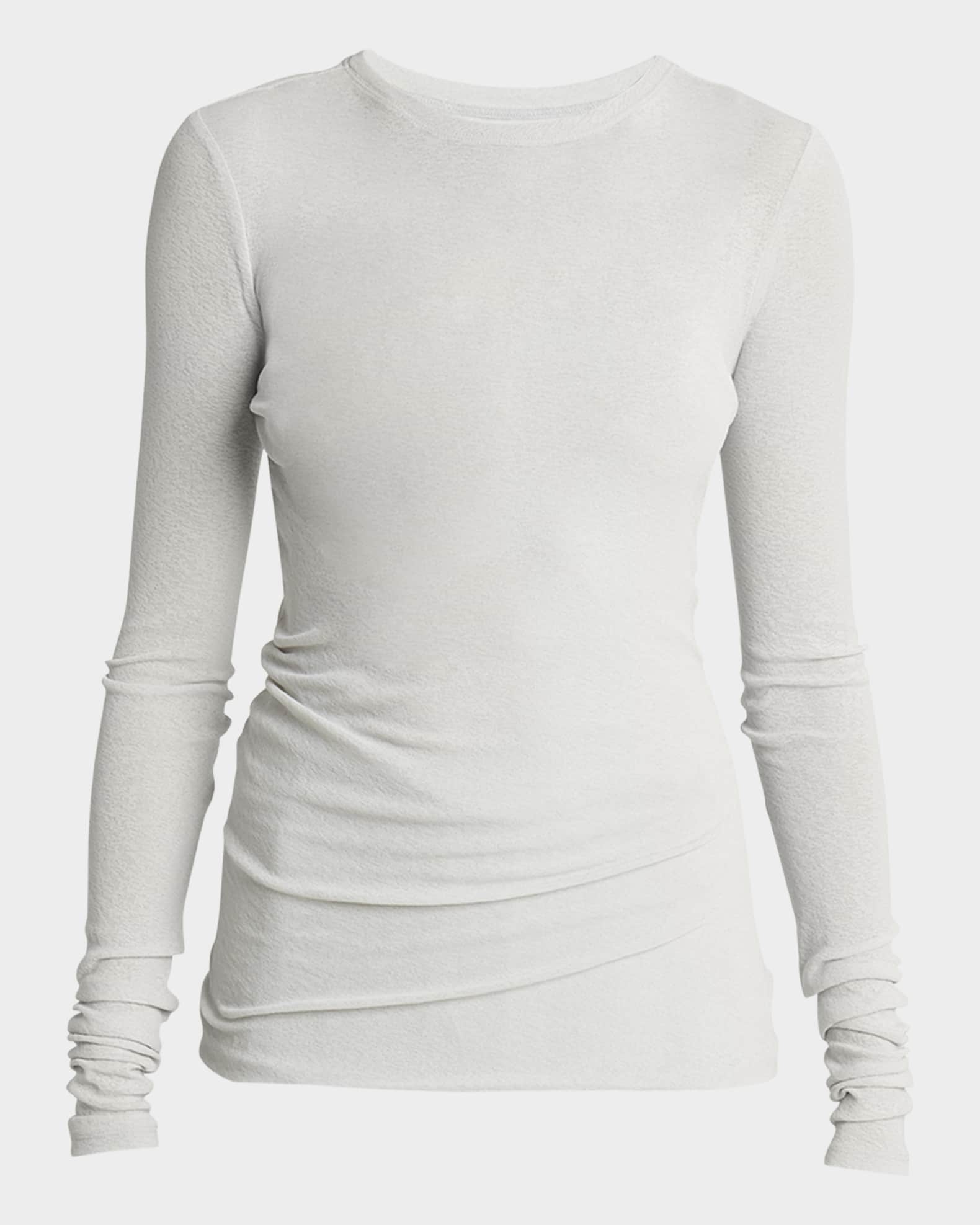 Proenza Schouler Roger Gauzy Jersey Long-Sleeve T-Shirt