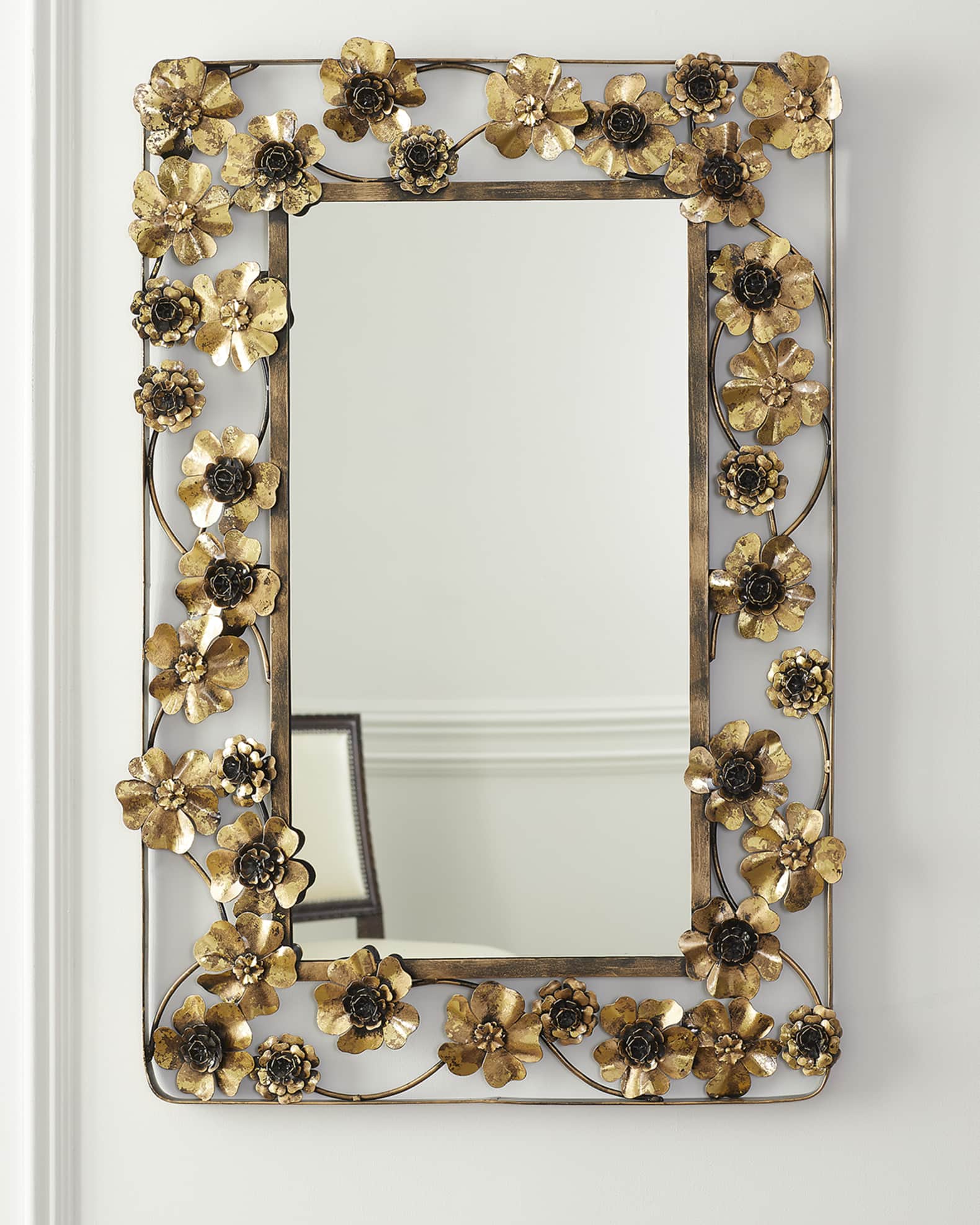 Rectangle Floral Mirror 1