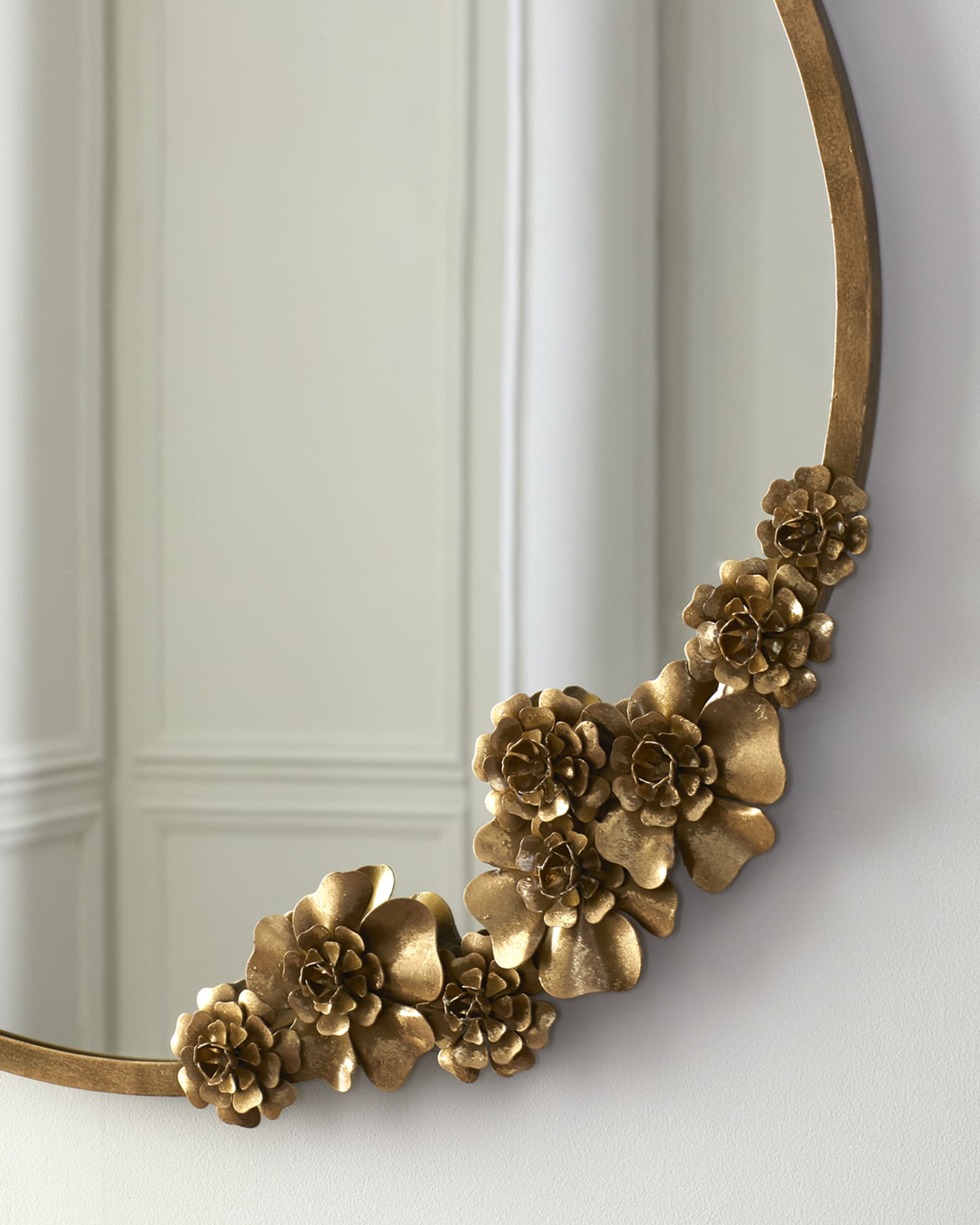 Round Floral Mirror  1