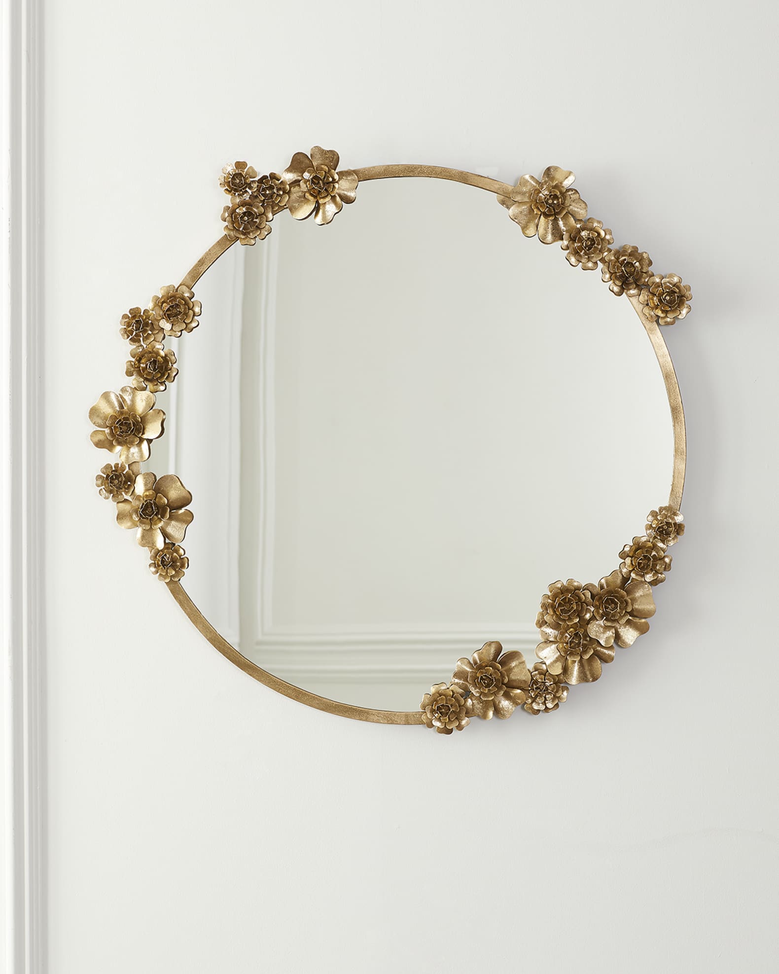 Round Floral Mirror  0