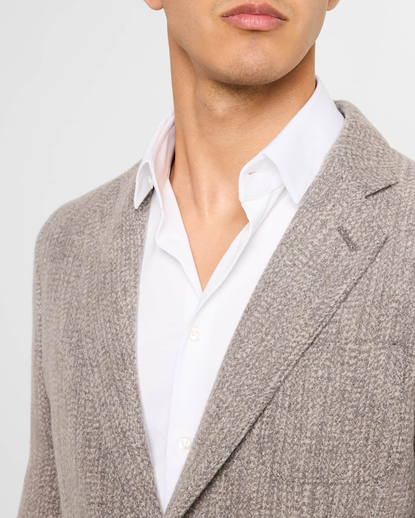 Giorgio Armani Men s Upton Textured Jaquard Jacket Grey Size 46