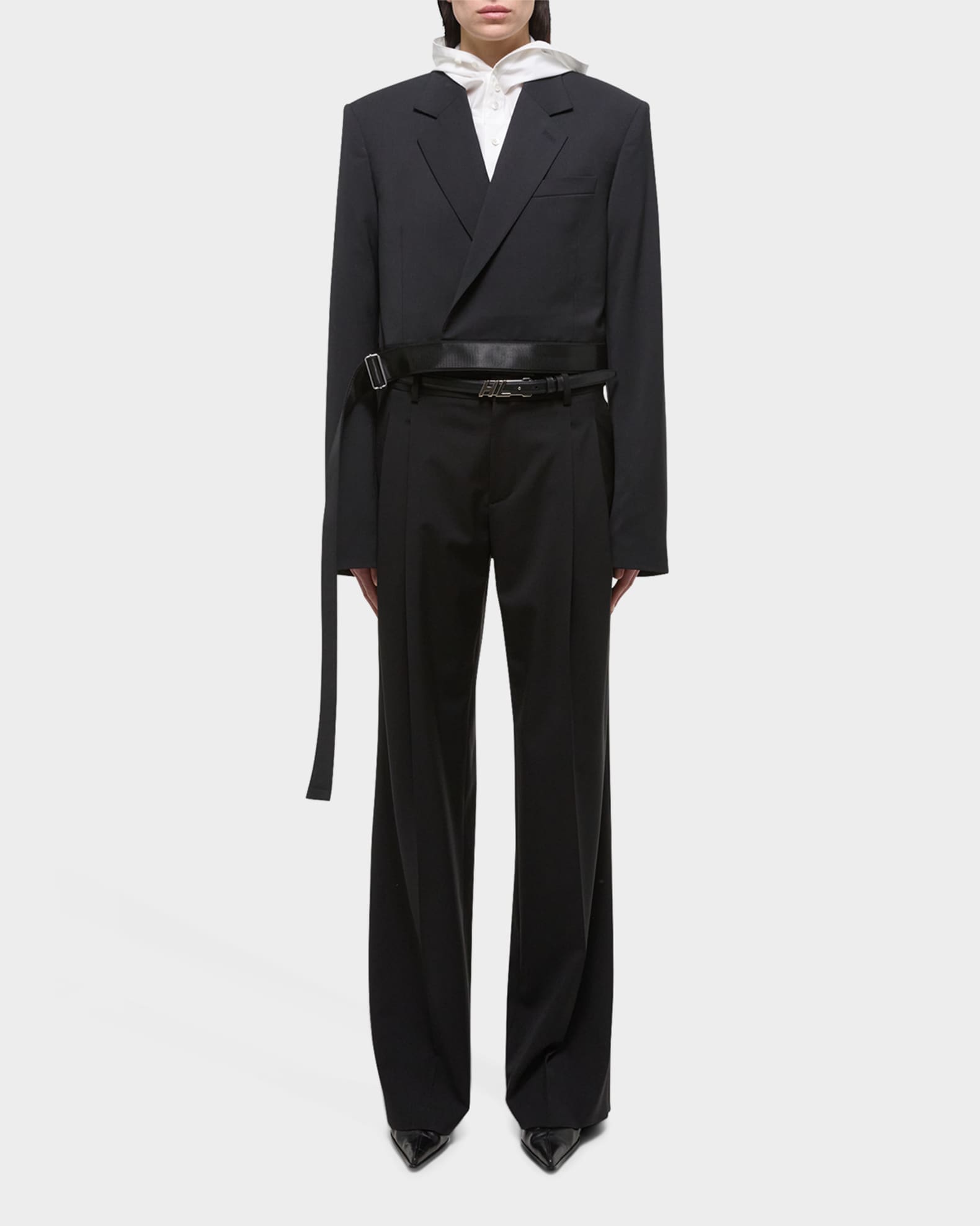 Wool Wrap Blazer 1