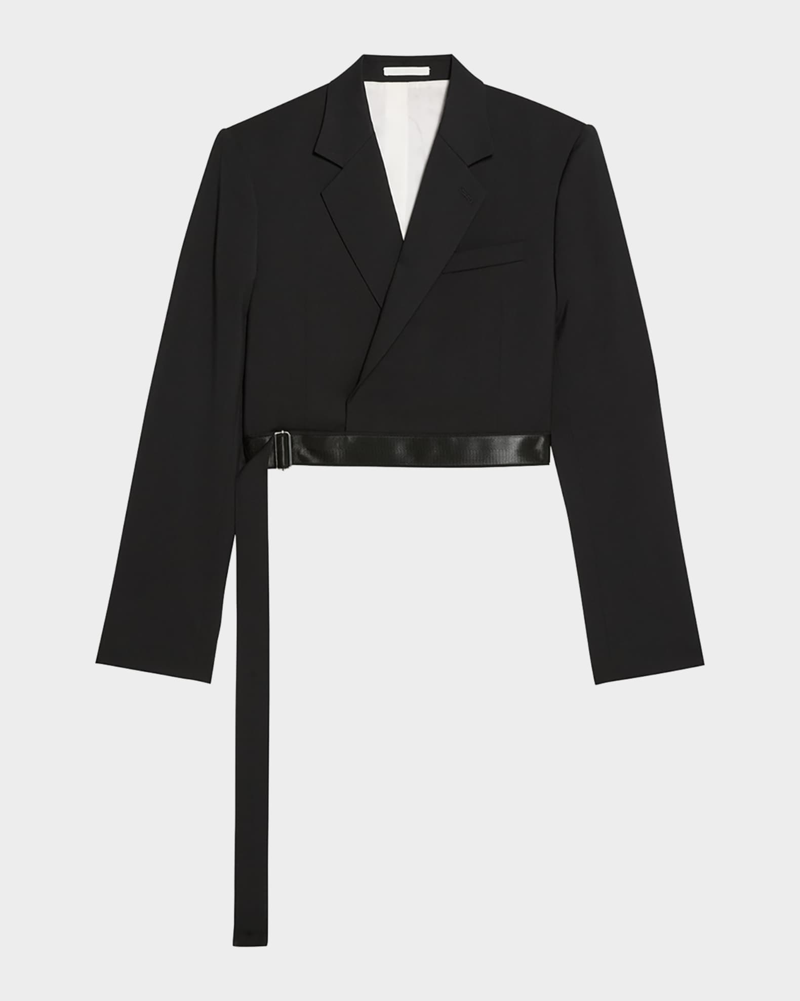 Wool Wrap Blazer 0