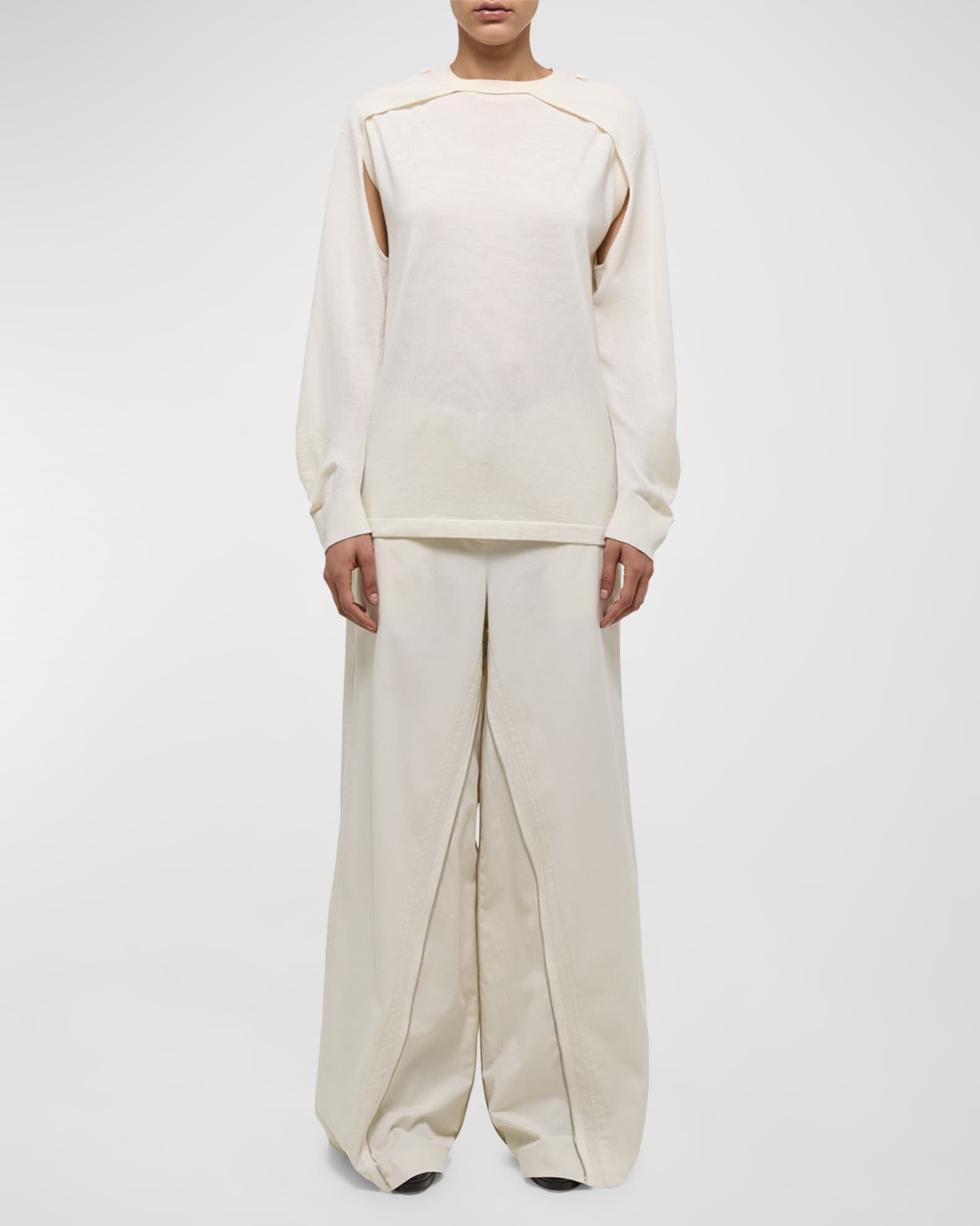 Crewneck Top with Shrug 1