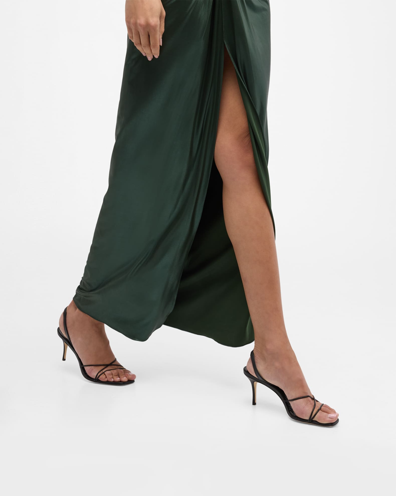 Leather Strappy Slingback Sandals 1