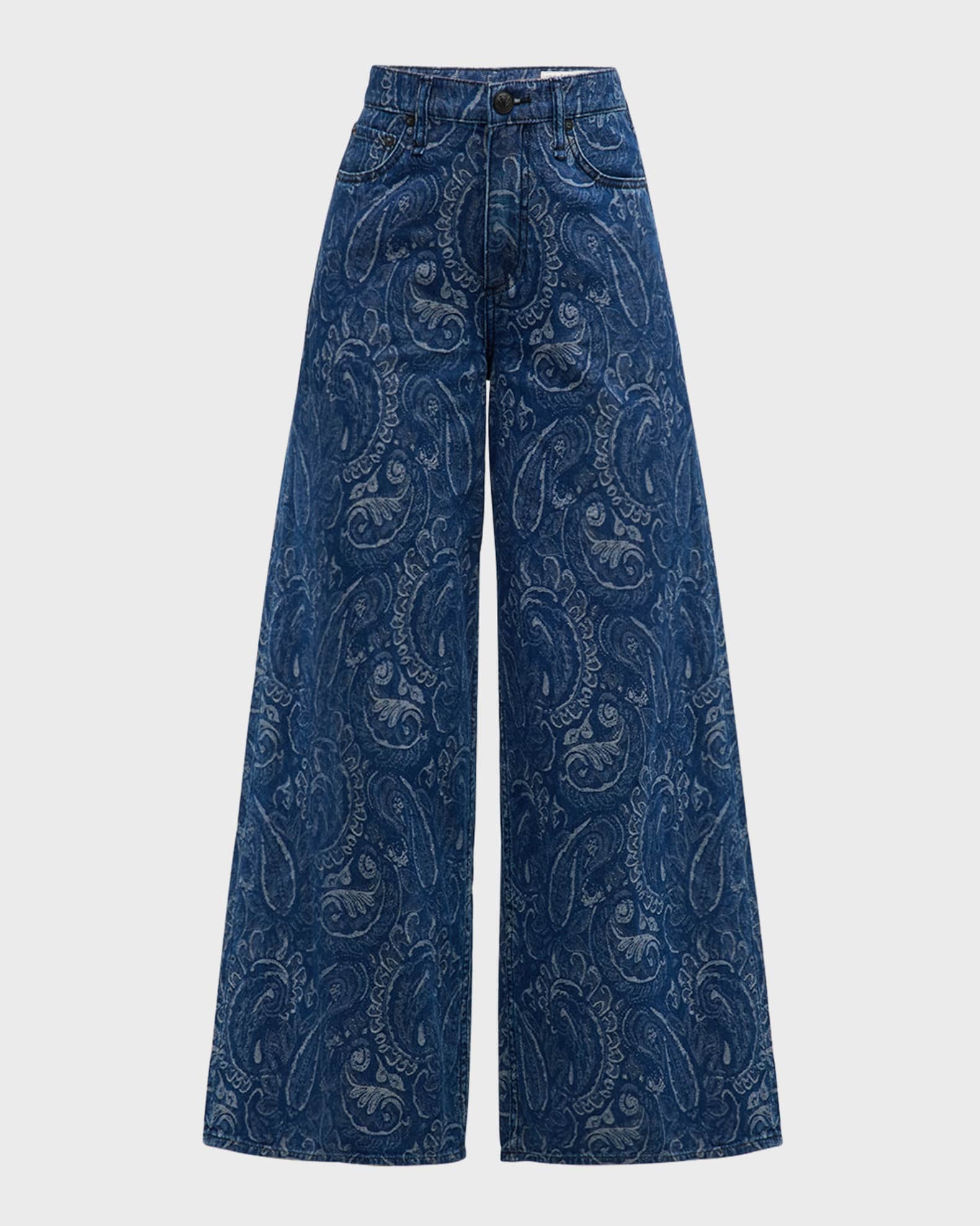 Rag & Bone Sofie Printed Crop Jeans