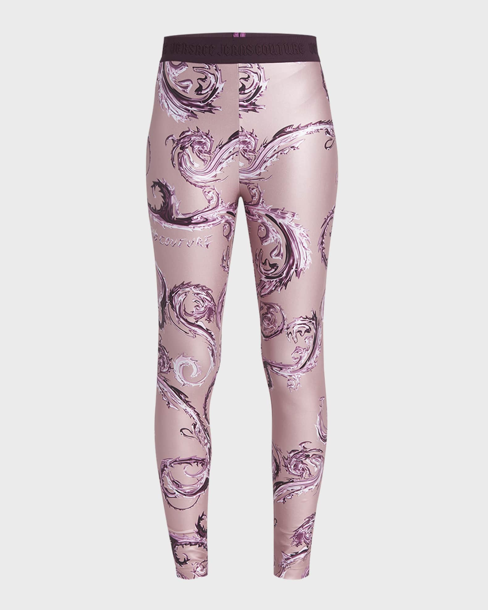 Versace Jeans Couture Watercolor Couture Leggings Neiman Marcus