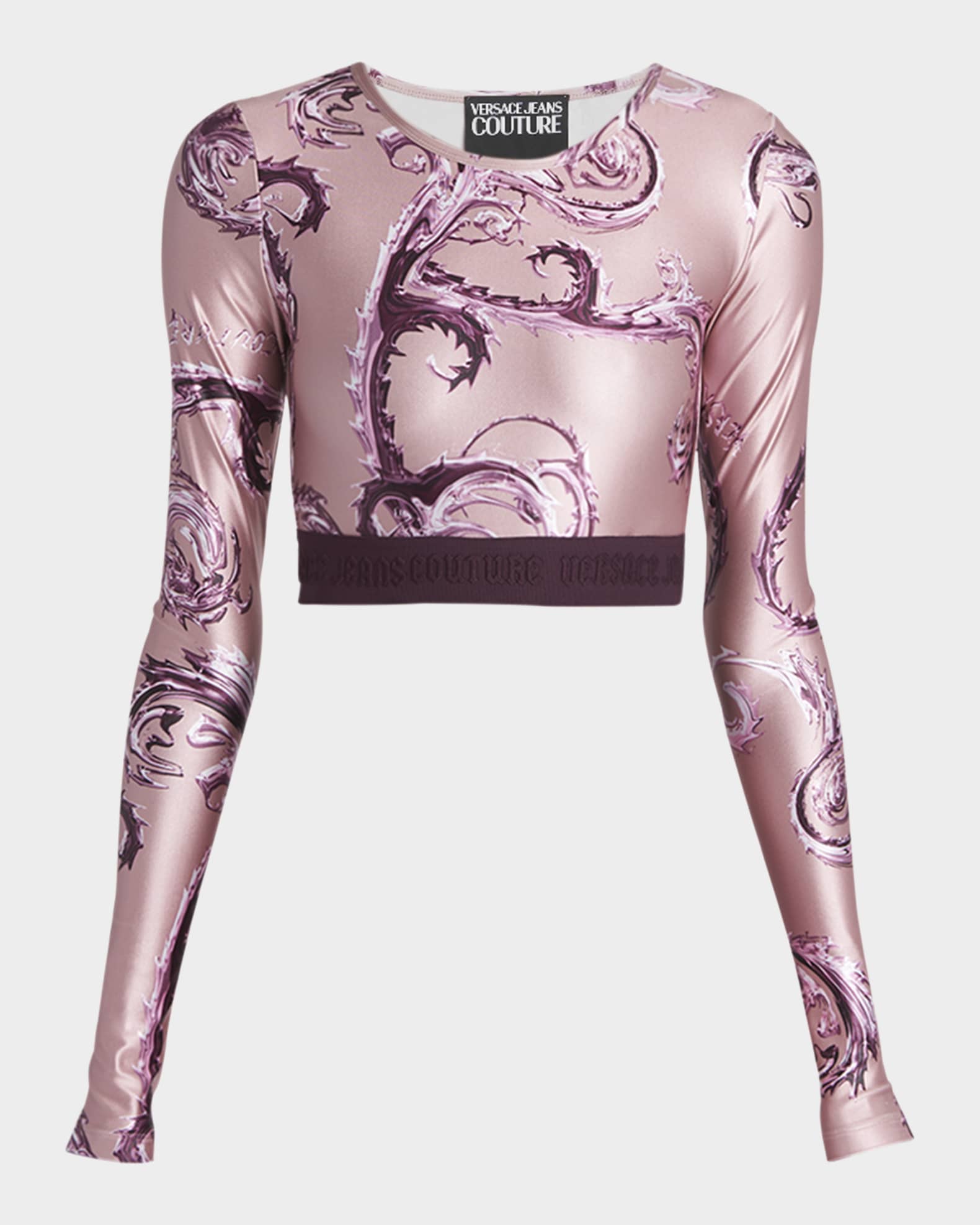 Versace crop top and leggings 2025