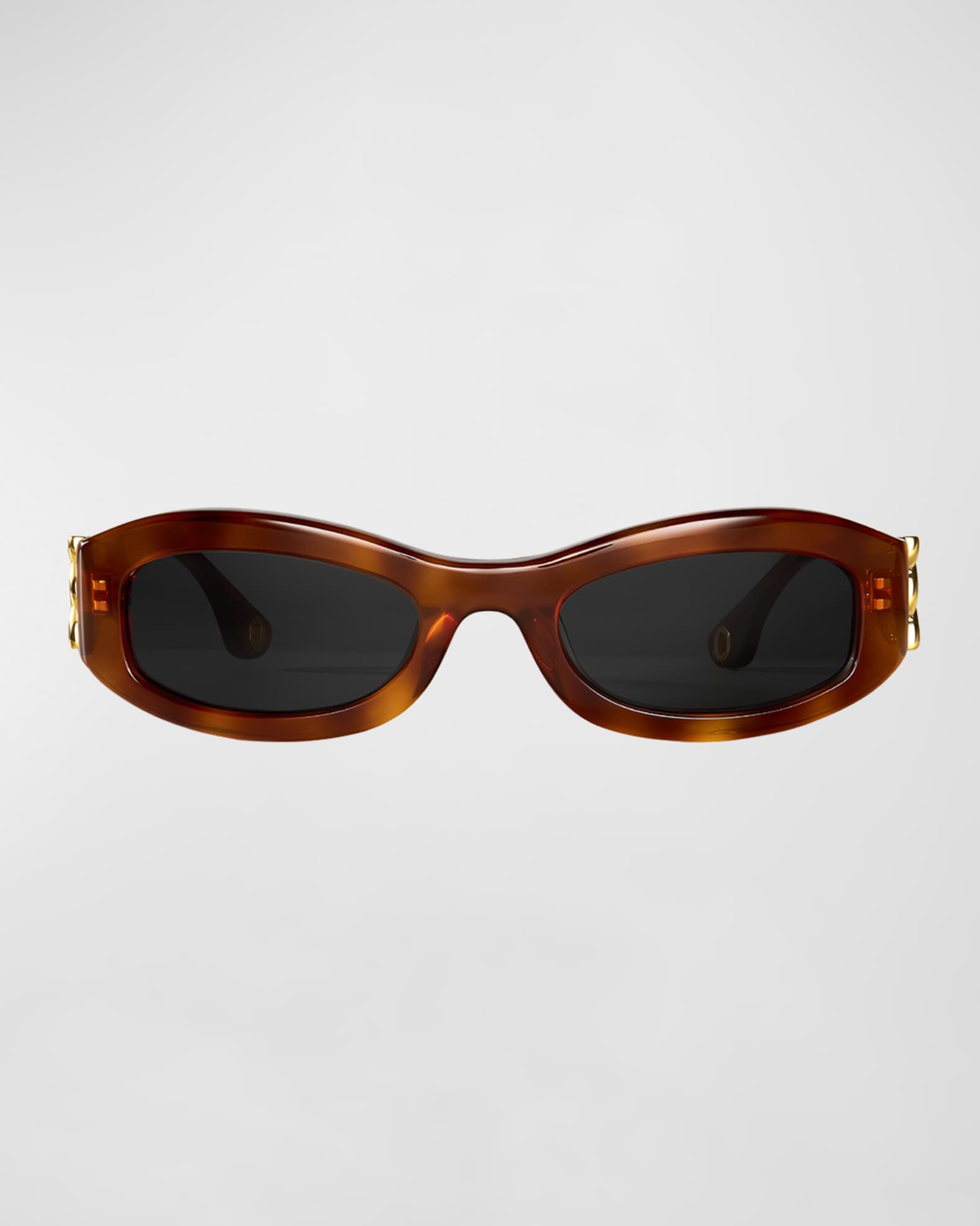 Como Twisted Acetate Oval Sunglasses  0