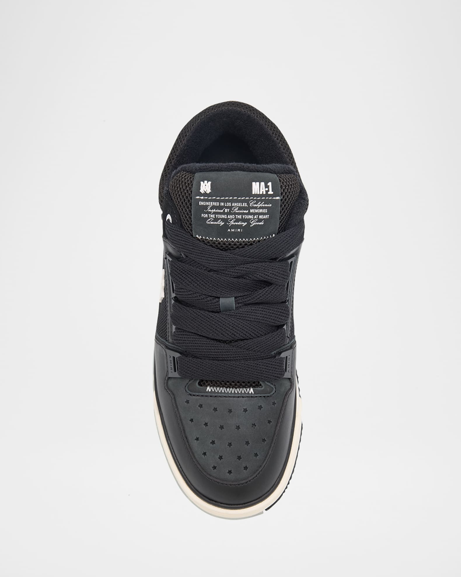 Amiri Men's MA-1 Leather & Mesh Low-Top Sneakers | Neiman Marcus