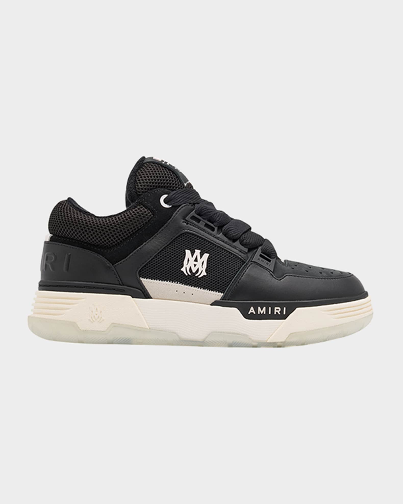Men's MA-1 Leather & Mesh Low-Top Sneakers 0