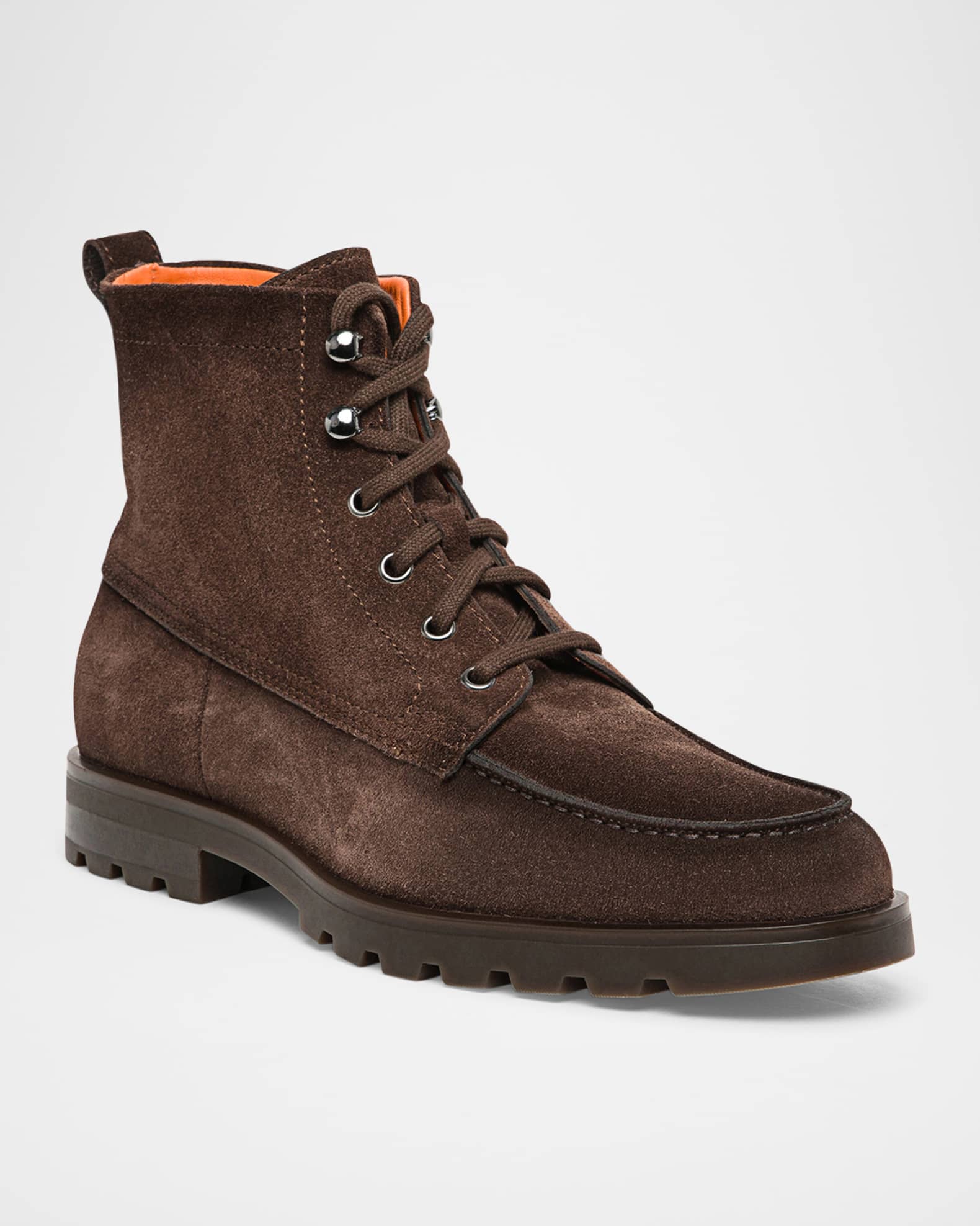 Men s Flair Suede Side Zip Lace Up Boots
