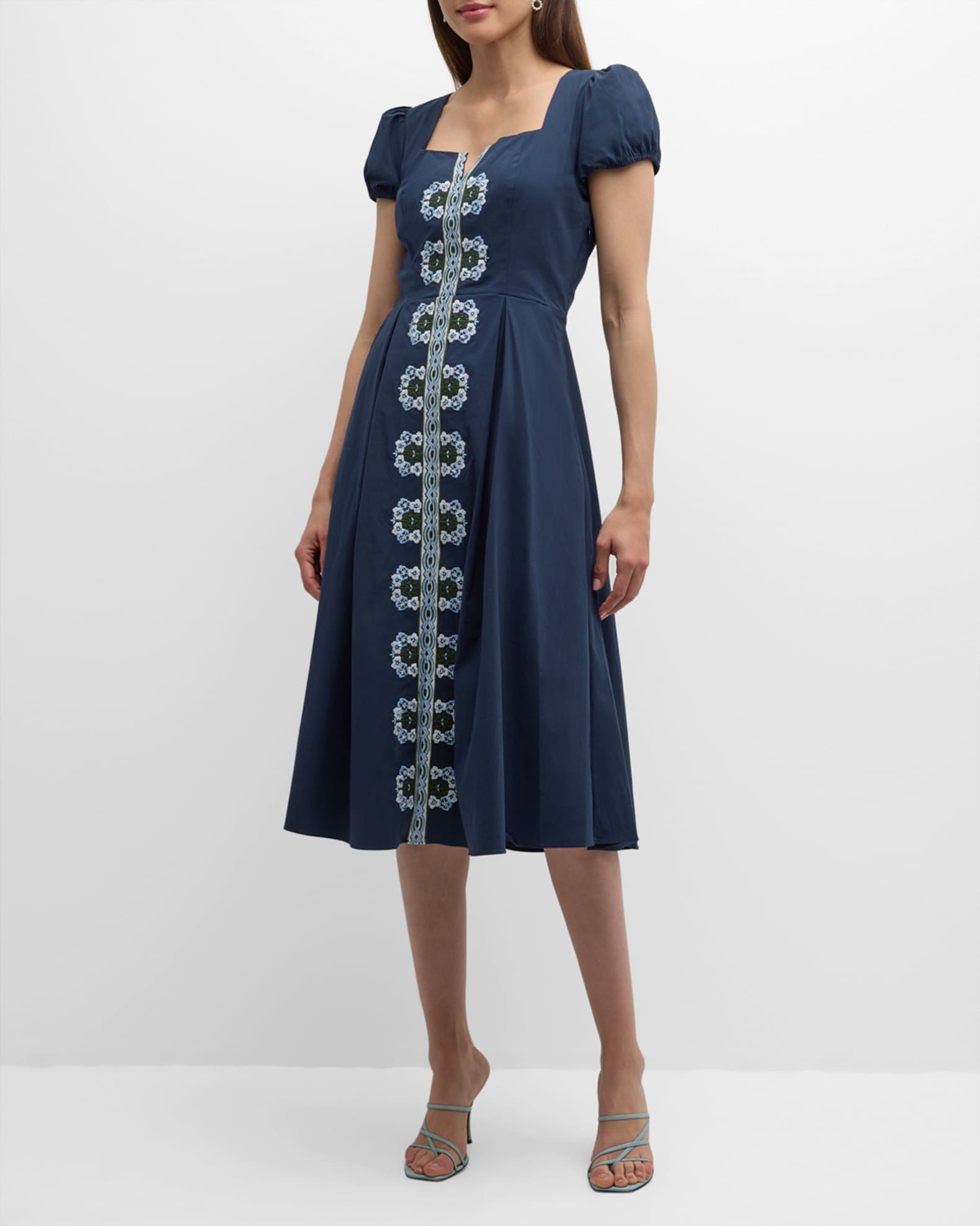 Elie Tahari
 Floral Twist Front Midi-Dress main image 1