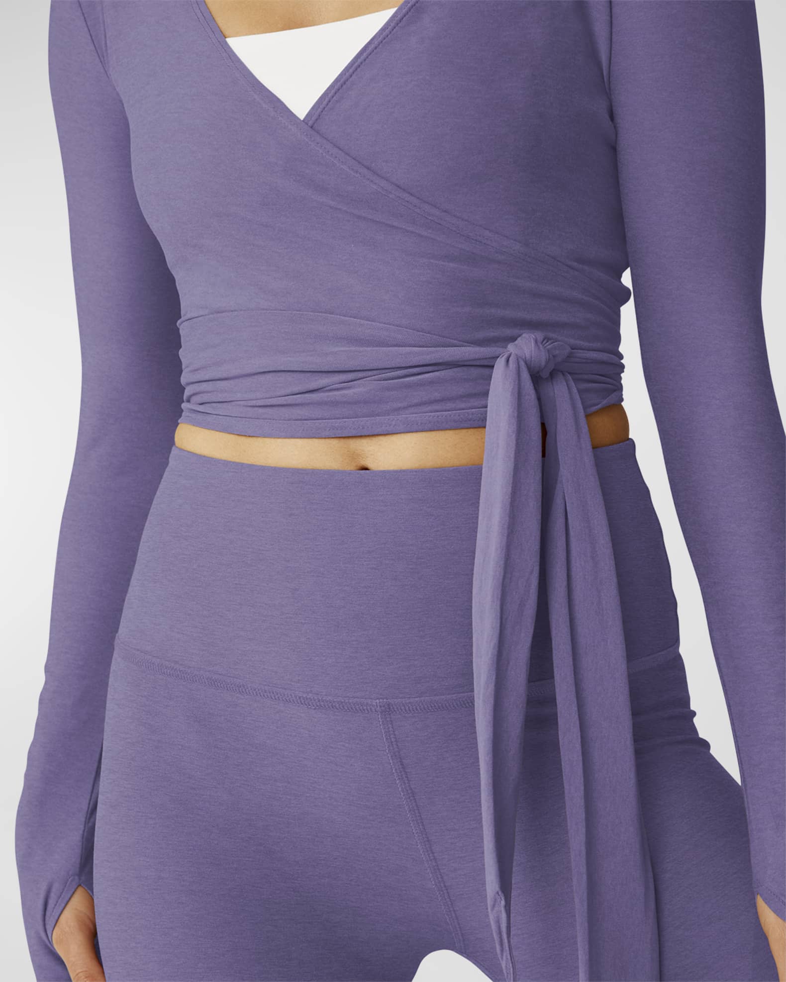 Beyond Yoga Featherweight Waist No Time Wrap Top Neiman Marcus