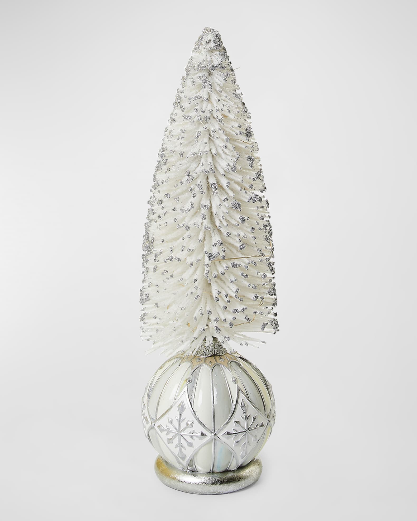 Crystal Palace Small Illuminated Bottle Brush Tree 0