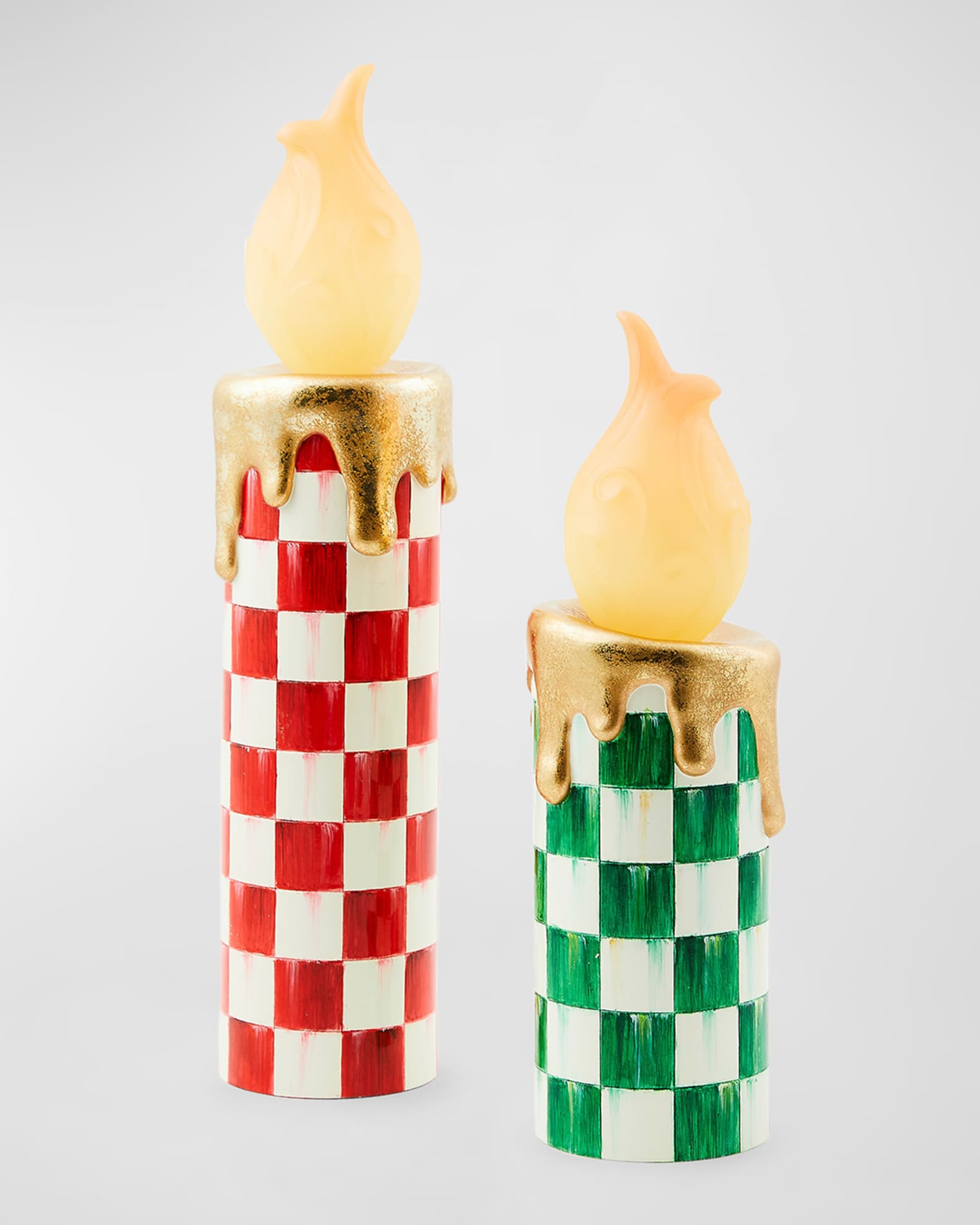 Cozy Christmas Illuminated Check Melting Candle Collection