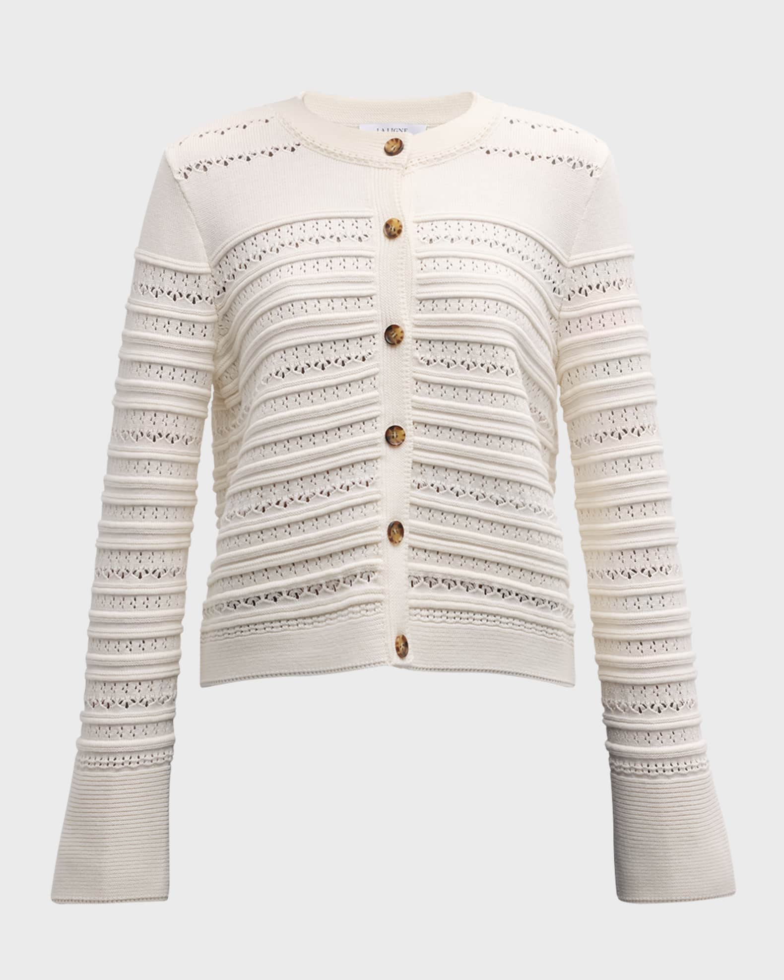 La Ligne Catroux Pointelle Cardigan