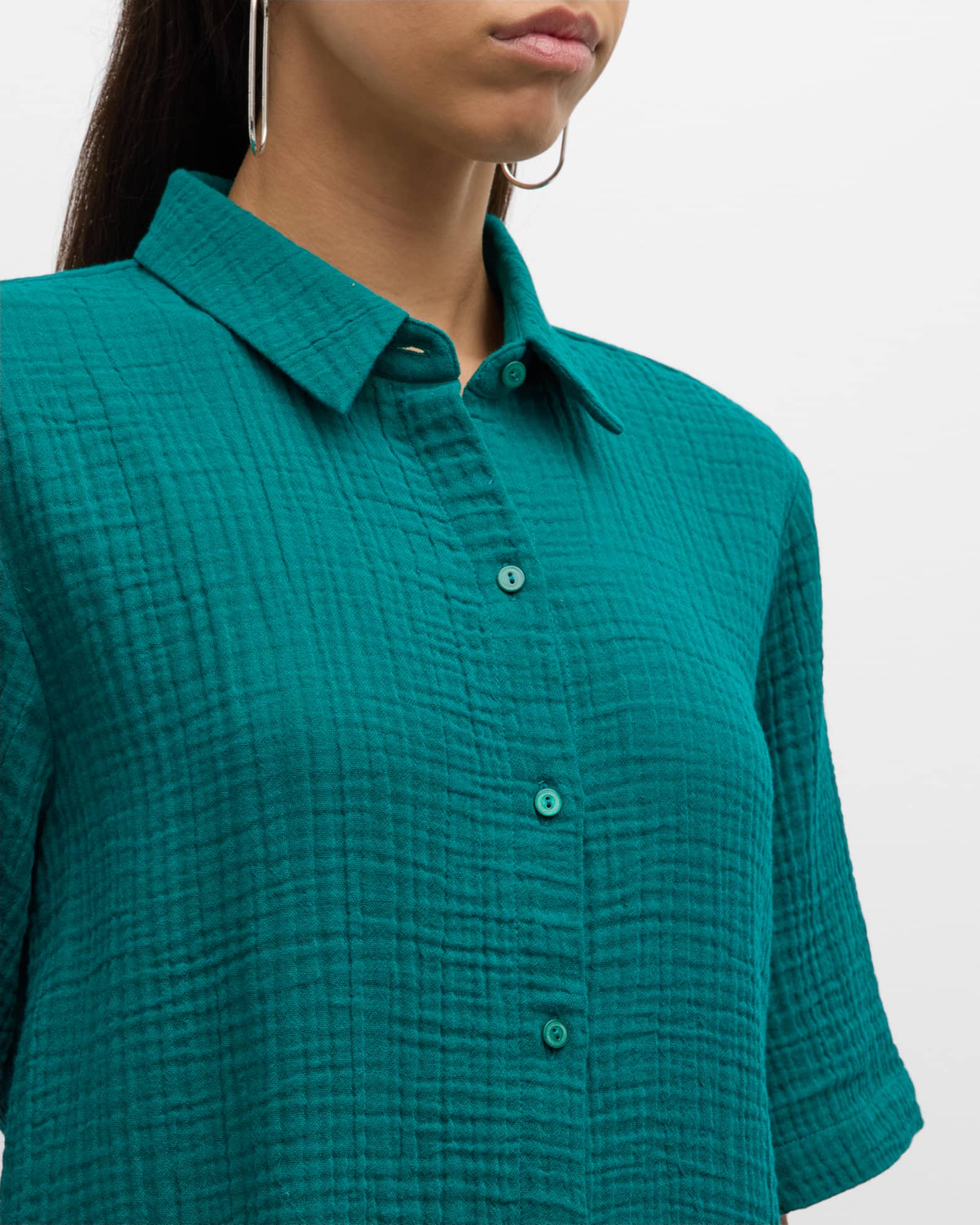 Gauze Button Down Shirt main image 1