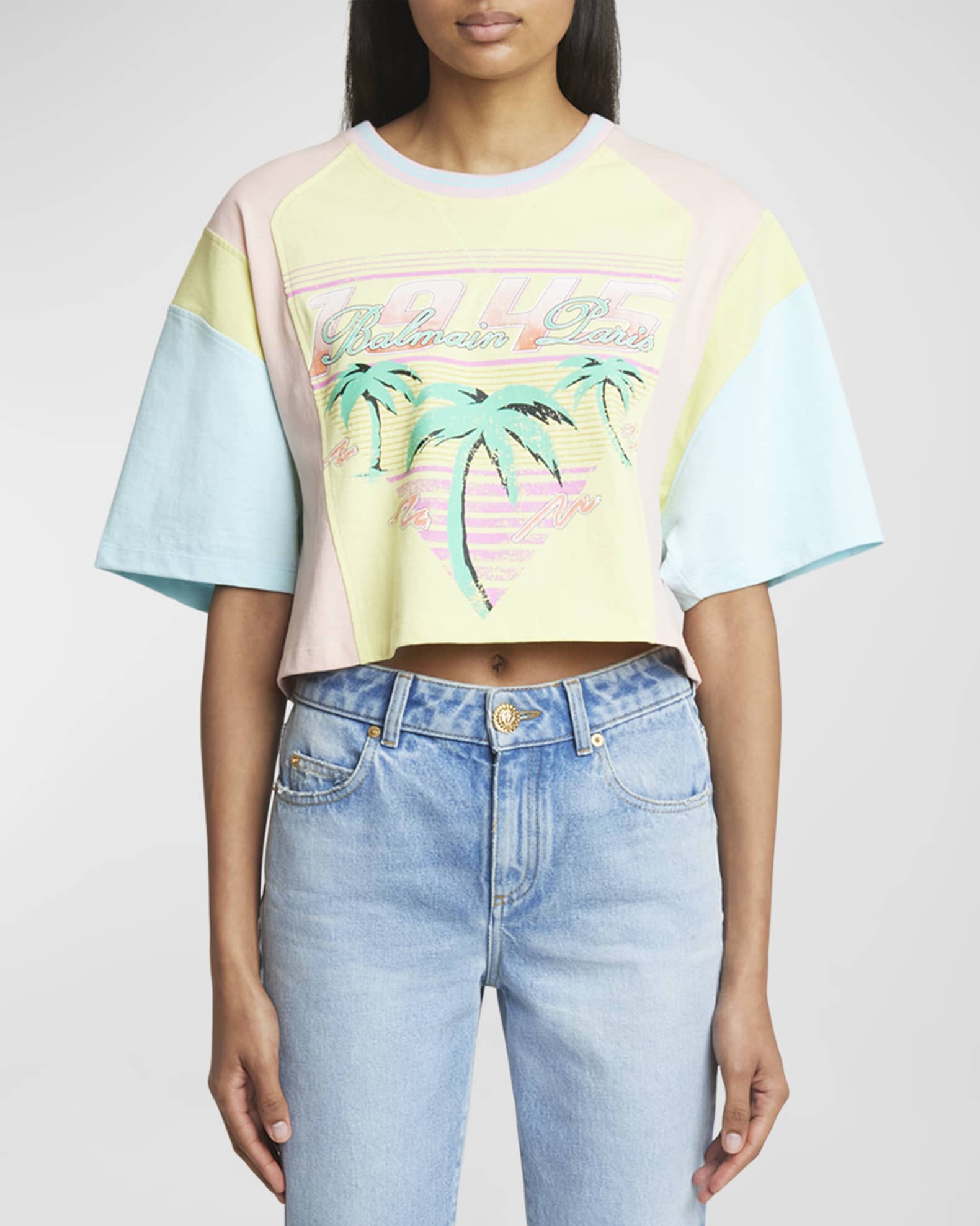 Molo palm-tree cotton shirt - Neutrals