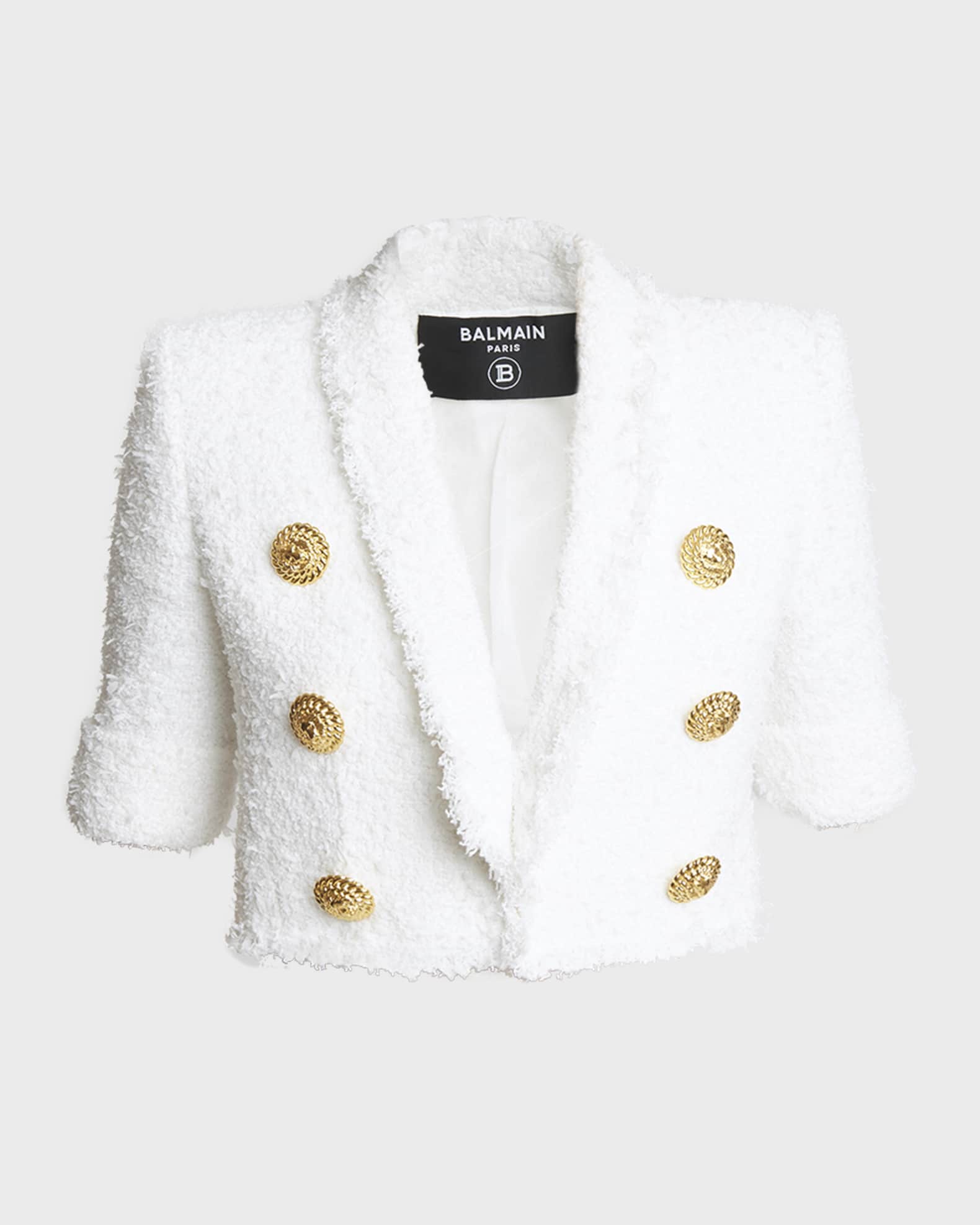 Tweed balmain blazer online