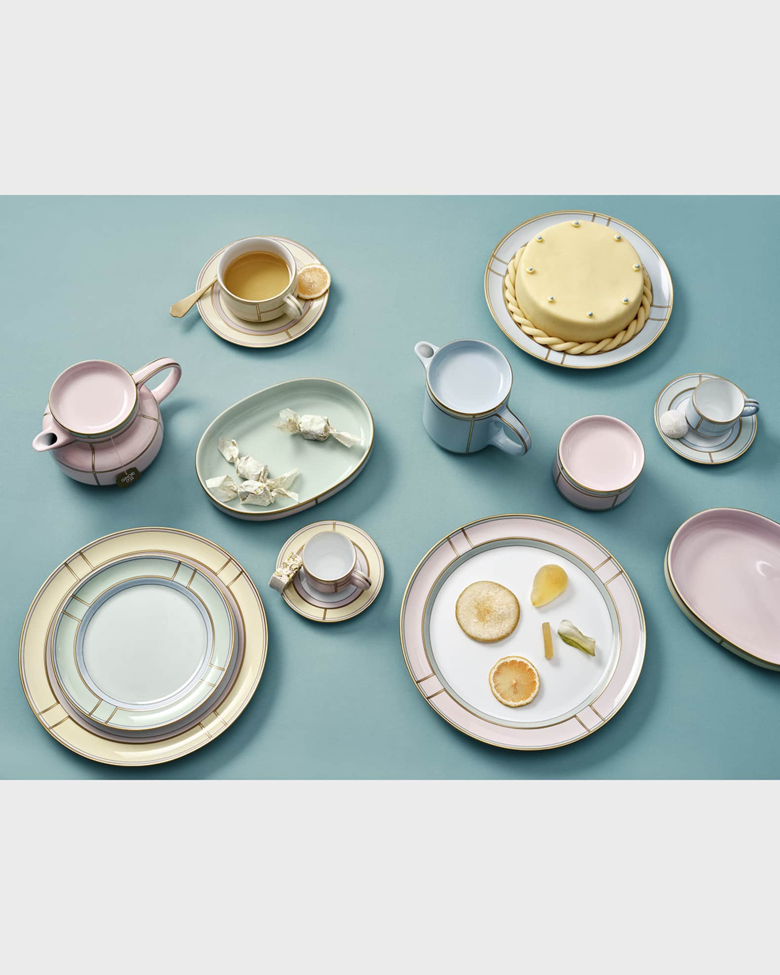 GINORI 1735 DIVA プレート 皿 ピンク ゴールド 箱付き ジノリ GINORI 1735 Diva Dinner Plate, Rosa | Neiman Marcus