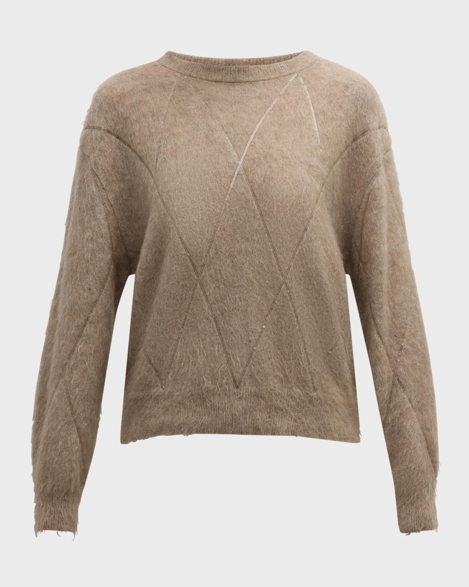 Cashmere argyle sweater womens store