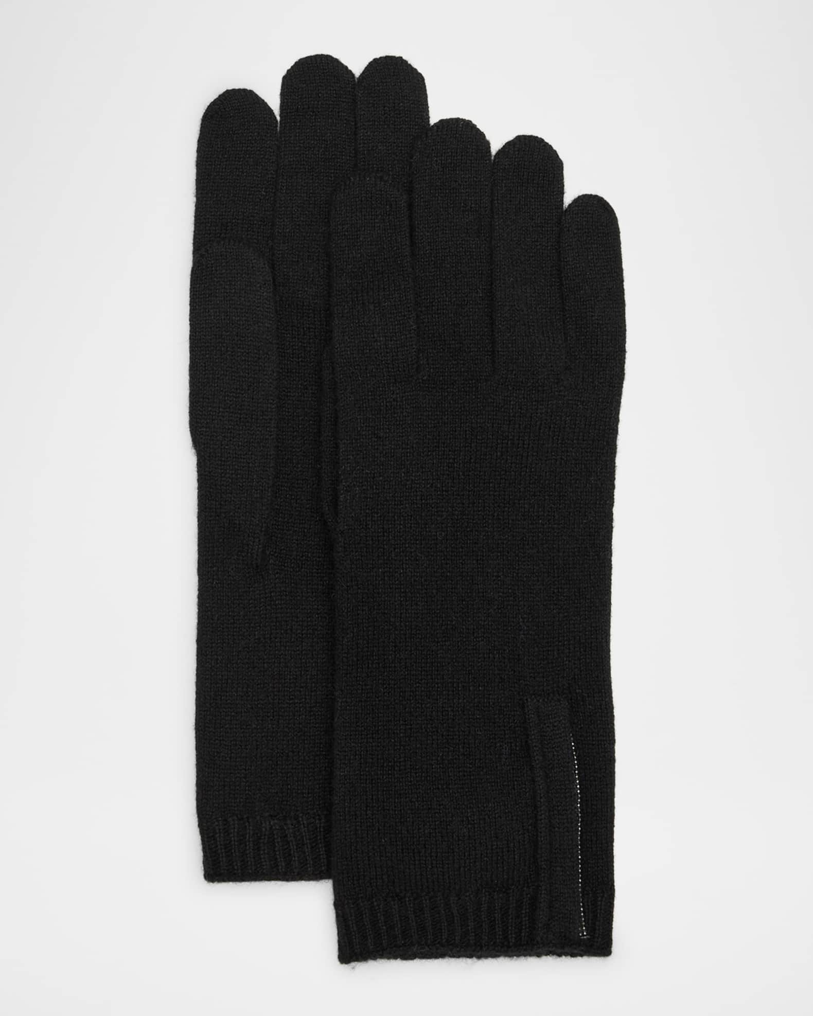 Cashmere Glove with Monili Detail 0
