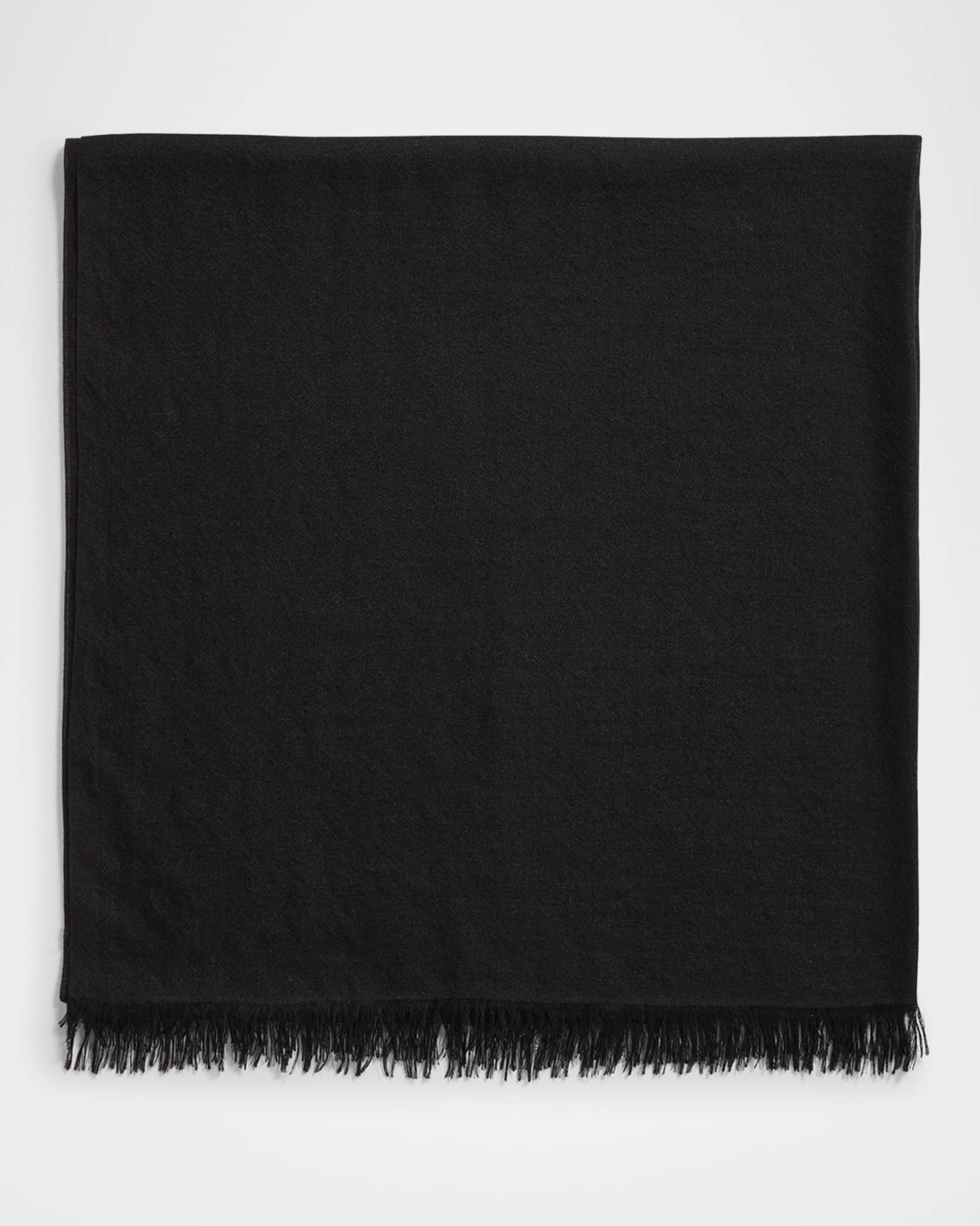  Frayed Cashmere Scarf 0