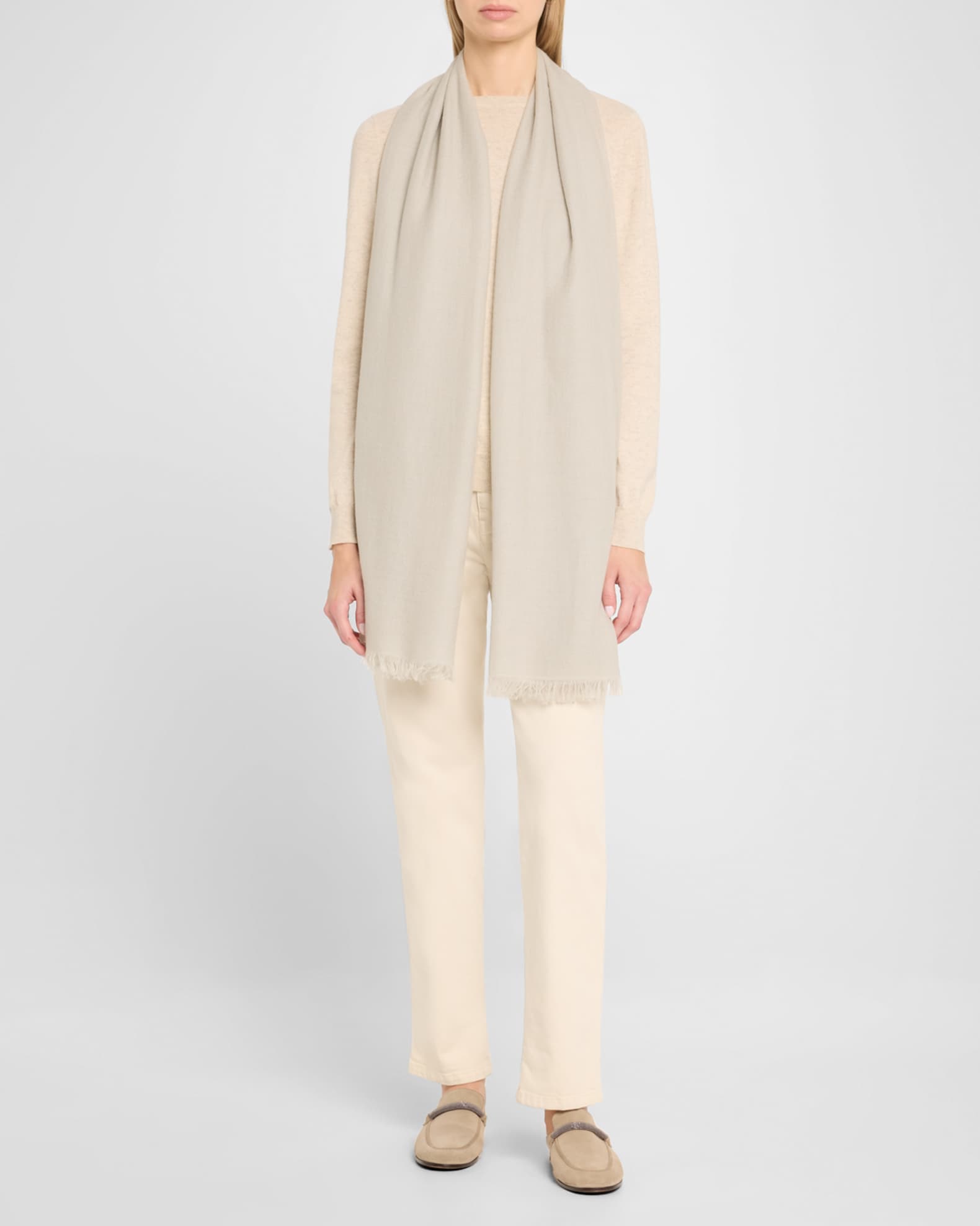  Frayed Cashmere Scarf 1