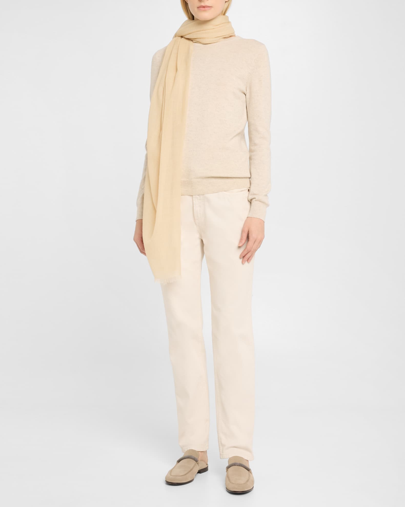  Frayed Cashmere Scarf 1