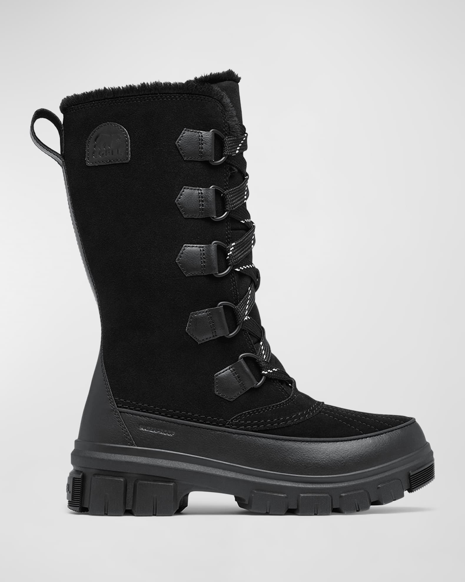 Sorel black suede boots top