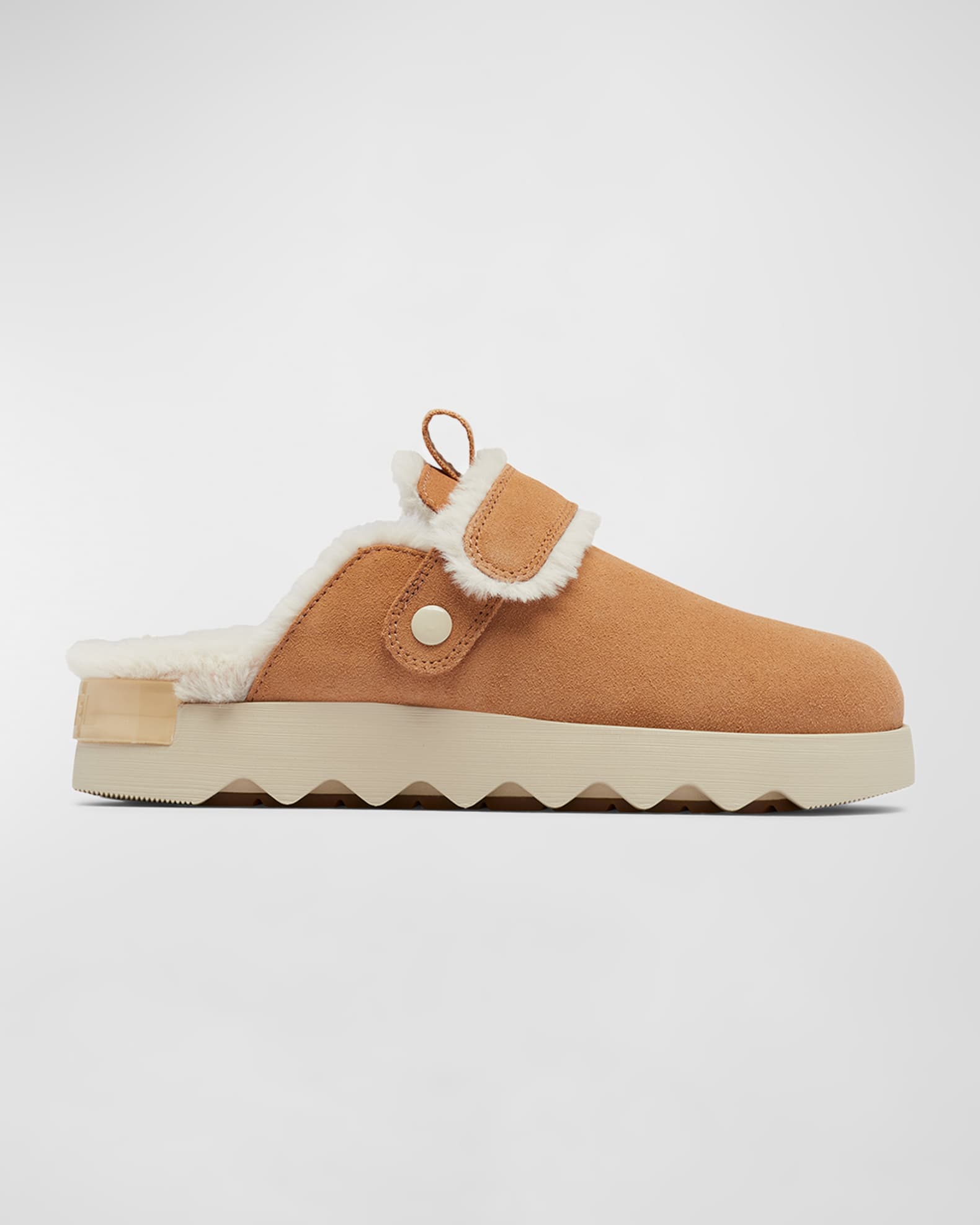 Sorel Viibe Suede Faux Fur Cozy Mules