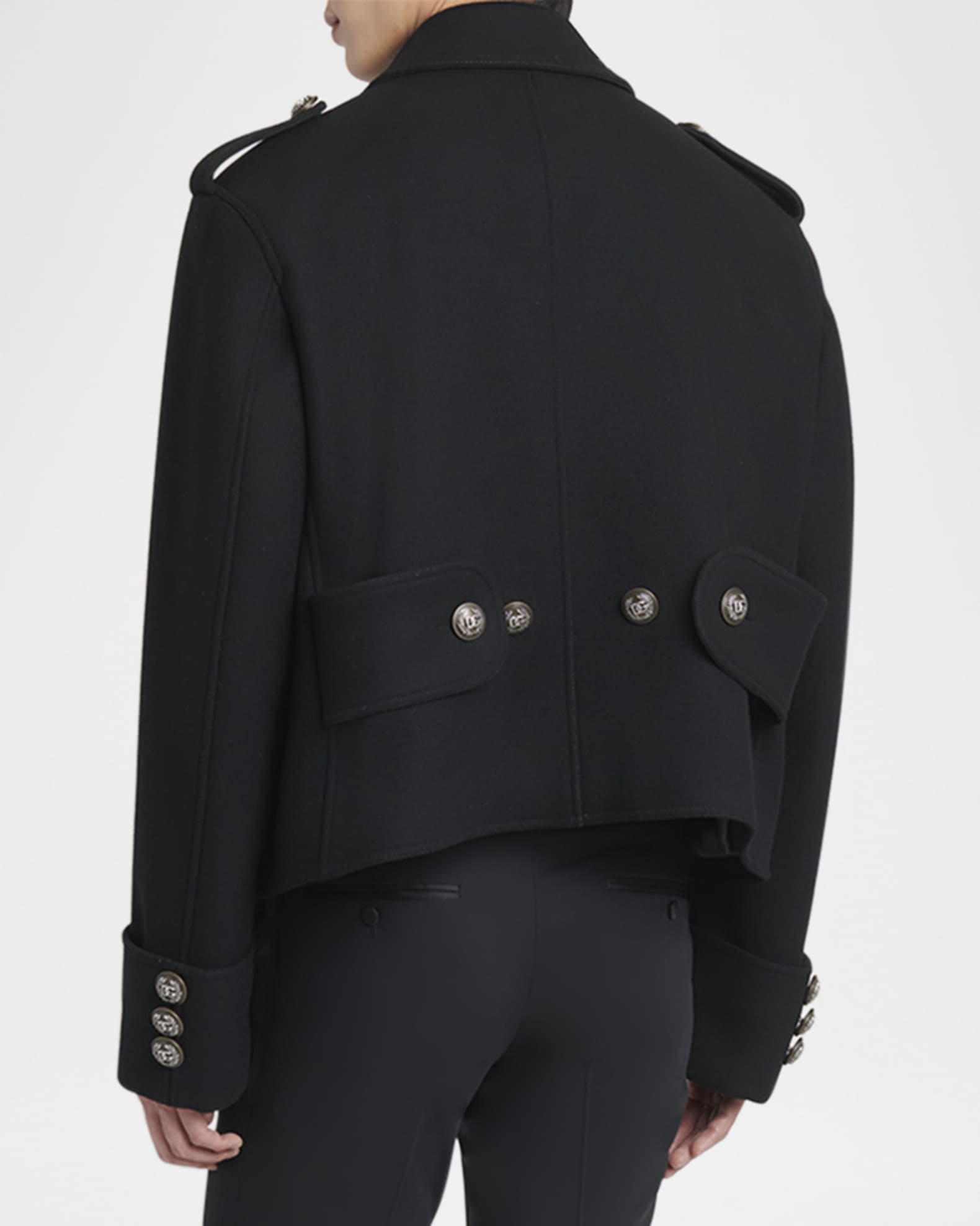 Dolce&Gabbana Men's Cropped Double-Breasted Jacket | Neiman