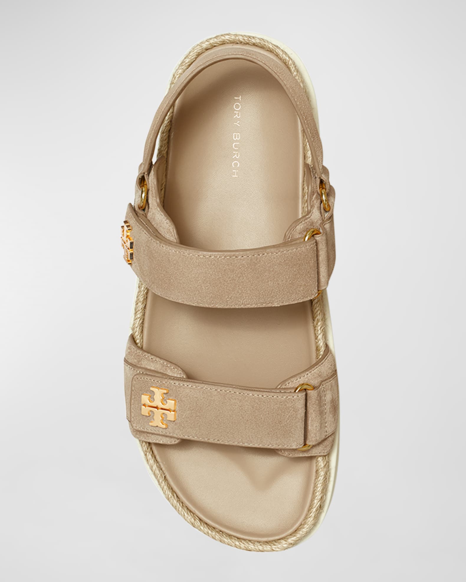 Tory Burch Kira Suede Dual-Band Sport Sandals | Neiman Marcus Tory Burch Kira Suede Dual-Band Sport Sandals | Neiman Marcus