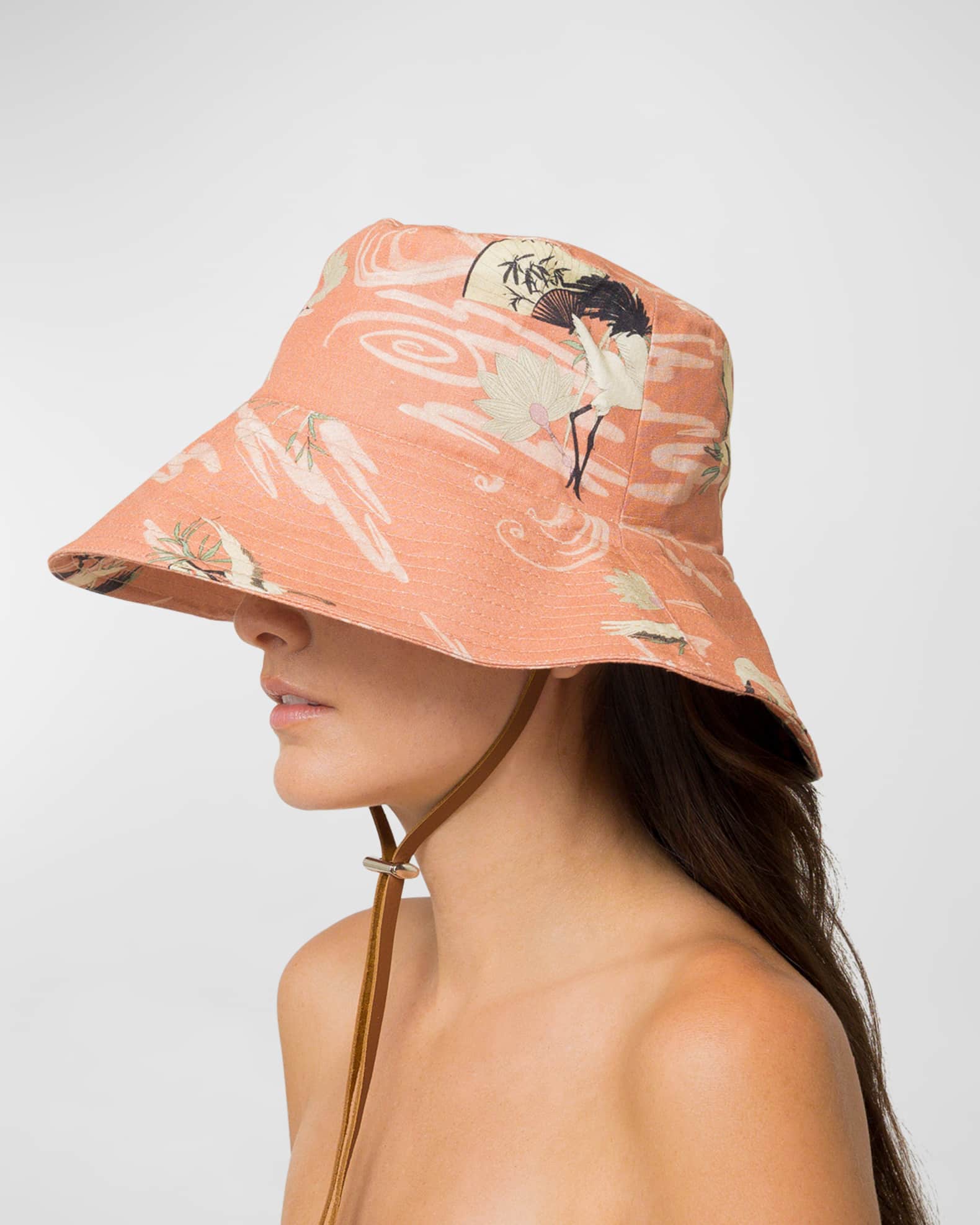 WATU Seaside Linen Bucket Hat, in Salt Pink