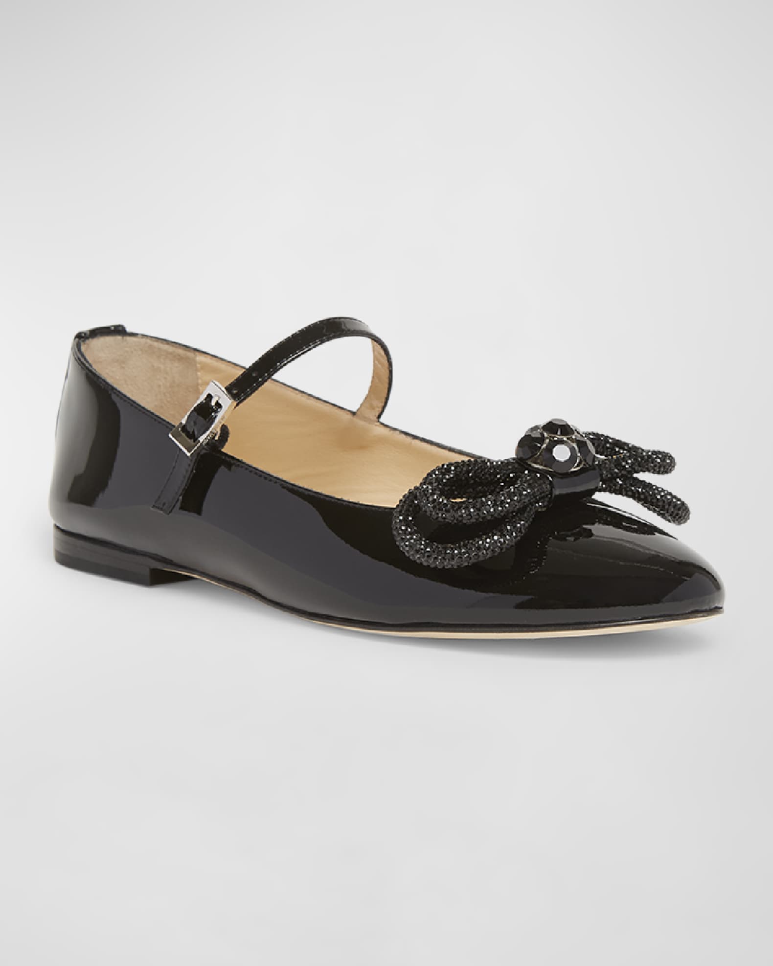 Double Bow Patent Mary Jane Flats 1