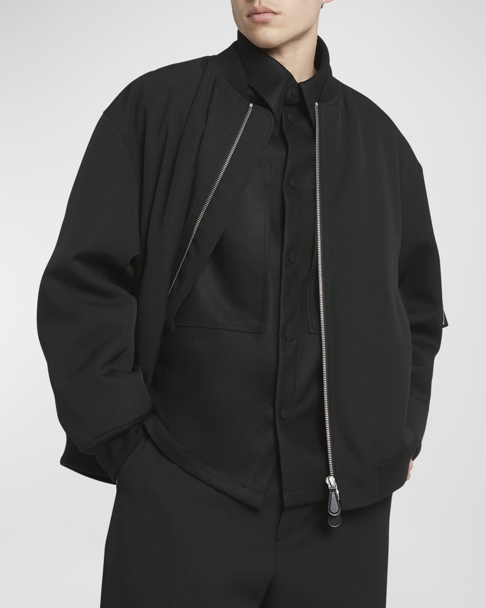 【35％OFF】 Jil Sander Marcus Neiman | Jacket Bomber Wool Men's ジャケット・アウター