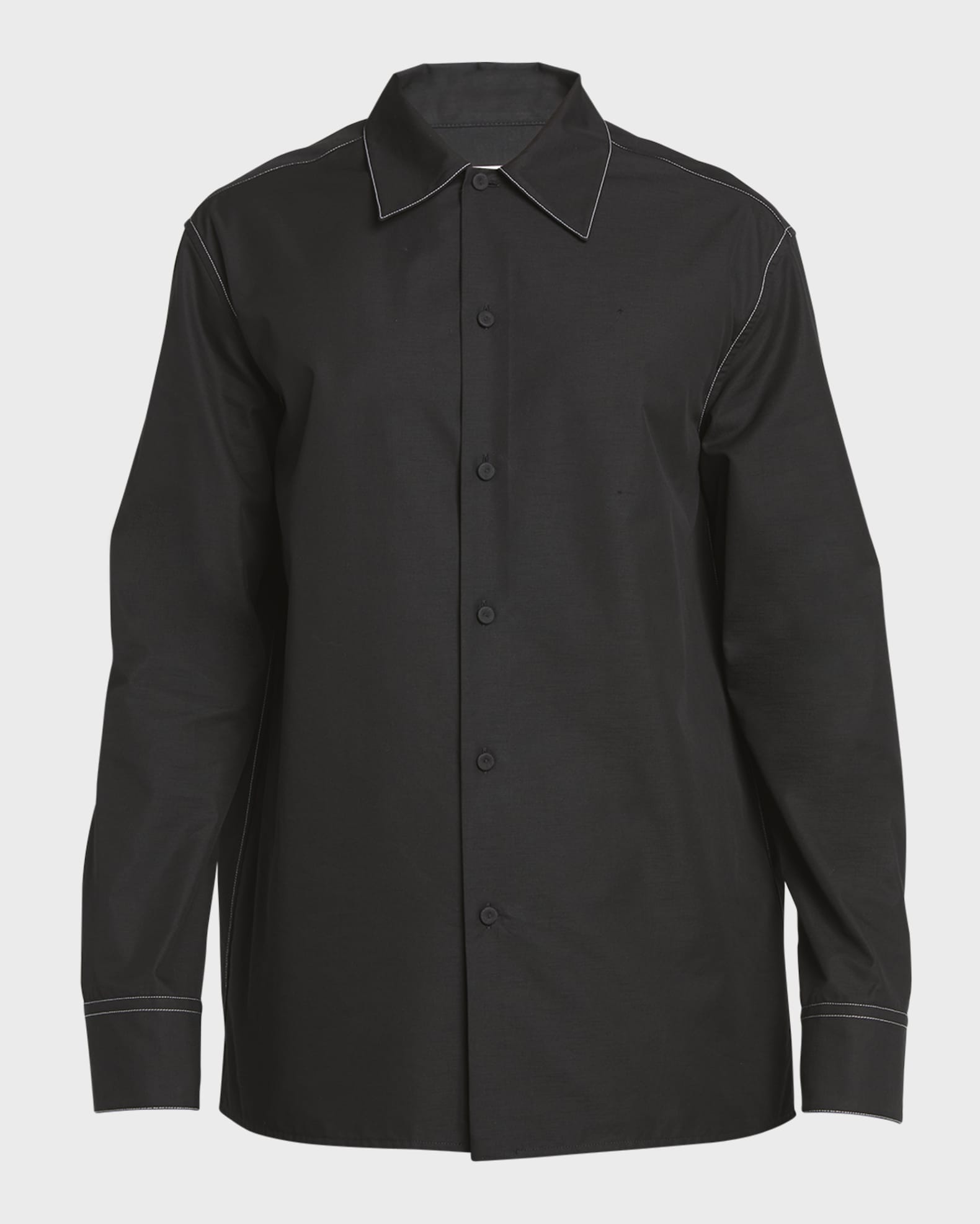 Men s Contrast Stitch Dress Shirt