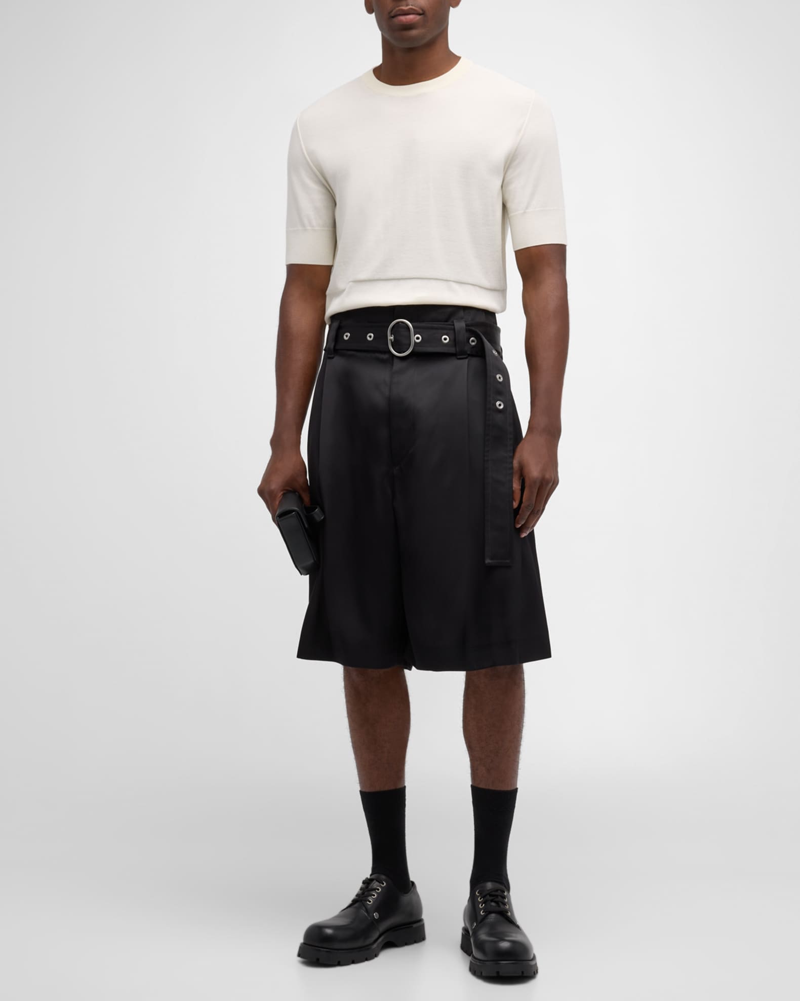 Men's Crew T-Shirt with Stitch Detailing 1