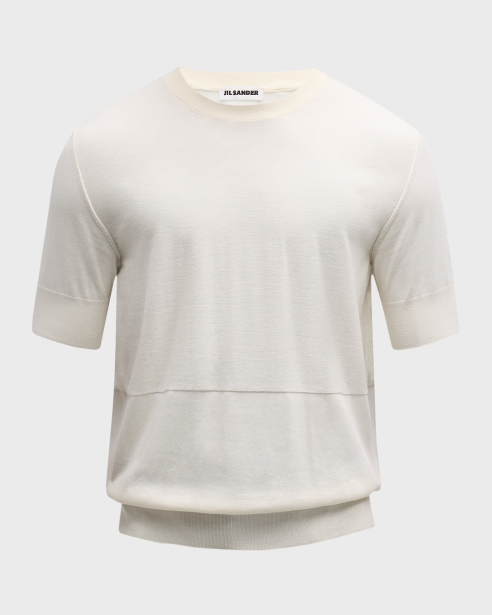 Men's Crew T-Shirt with Stitch Detailing 0