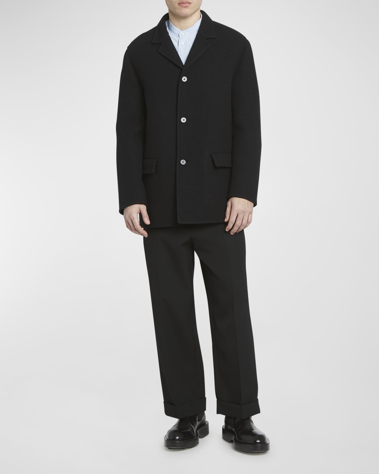 JIL SANDER Tuxedo Wool/Cashmere Jacket F/S from Japan | eBay 