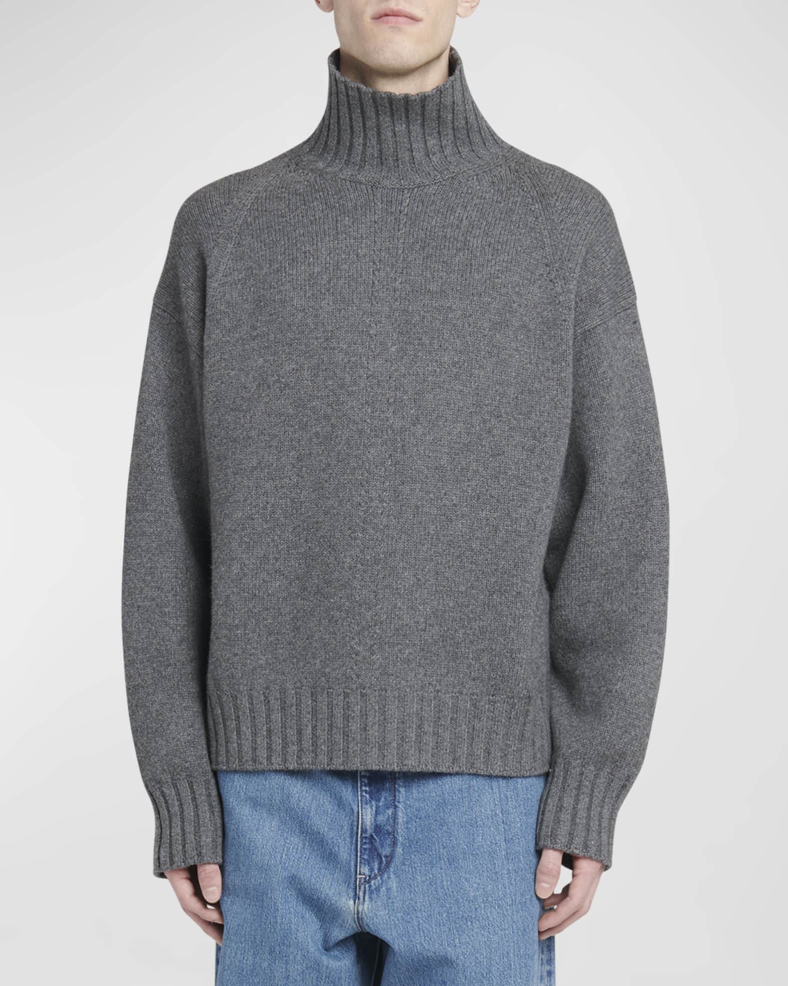 Jil Sander Men's Chunky Wool Turtleneck Sweater | Neiman Marcus Jil Sander Men's Chunky Wool Turtleneck Sweater | Neiman Marcus