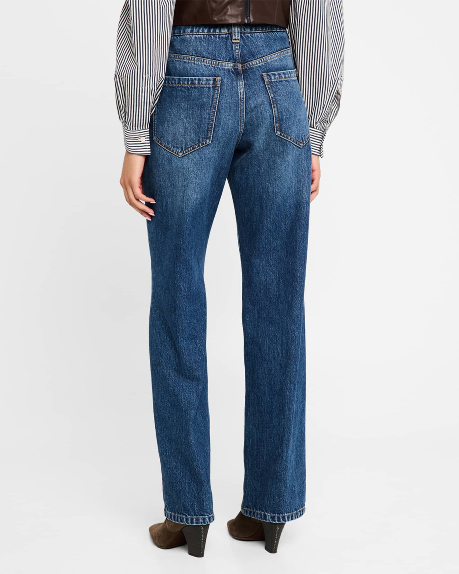 Brunello Cucinelli Retro Vintage Straight-Leg Jeans | Neiman Brunello Cucinelli Retro Vintage Straight-Leg Jeans | Neiman