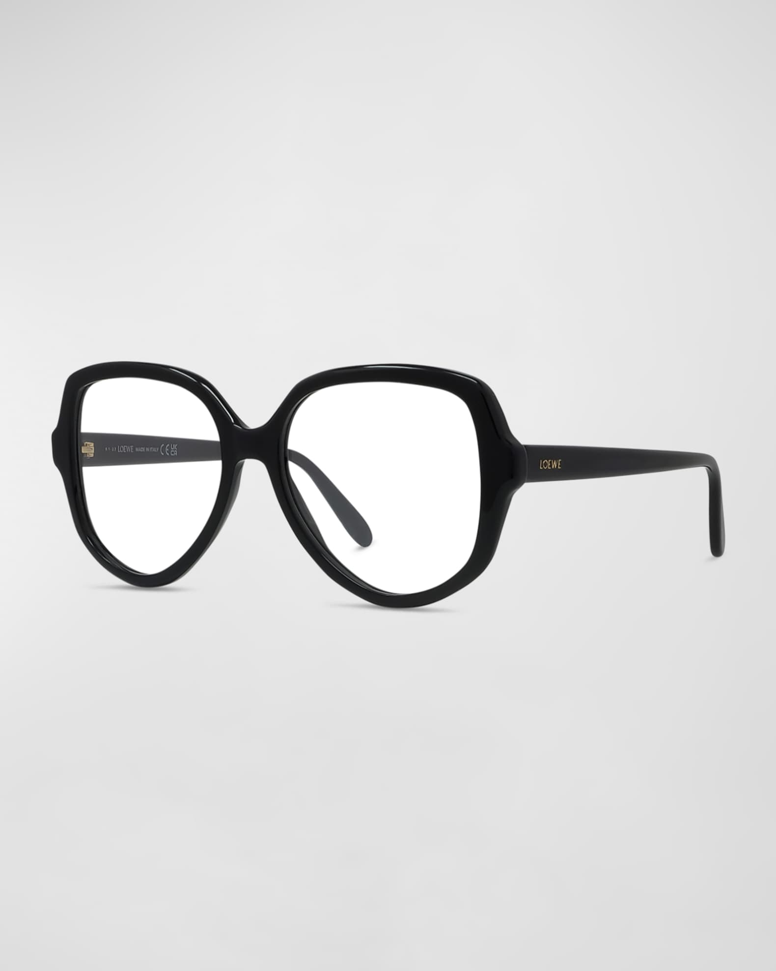 Loewe Thin Geometric Acetate Round Glasses