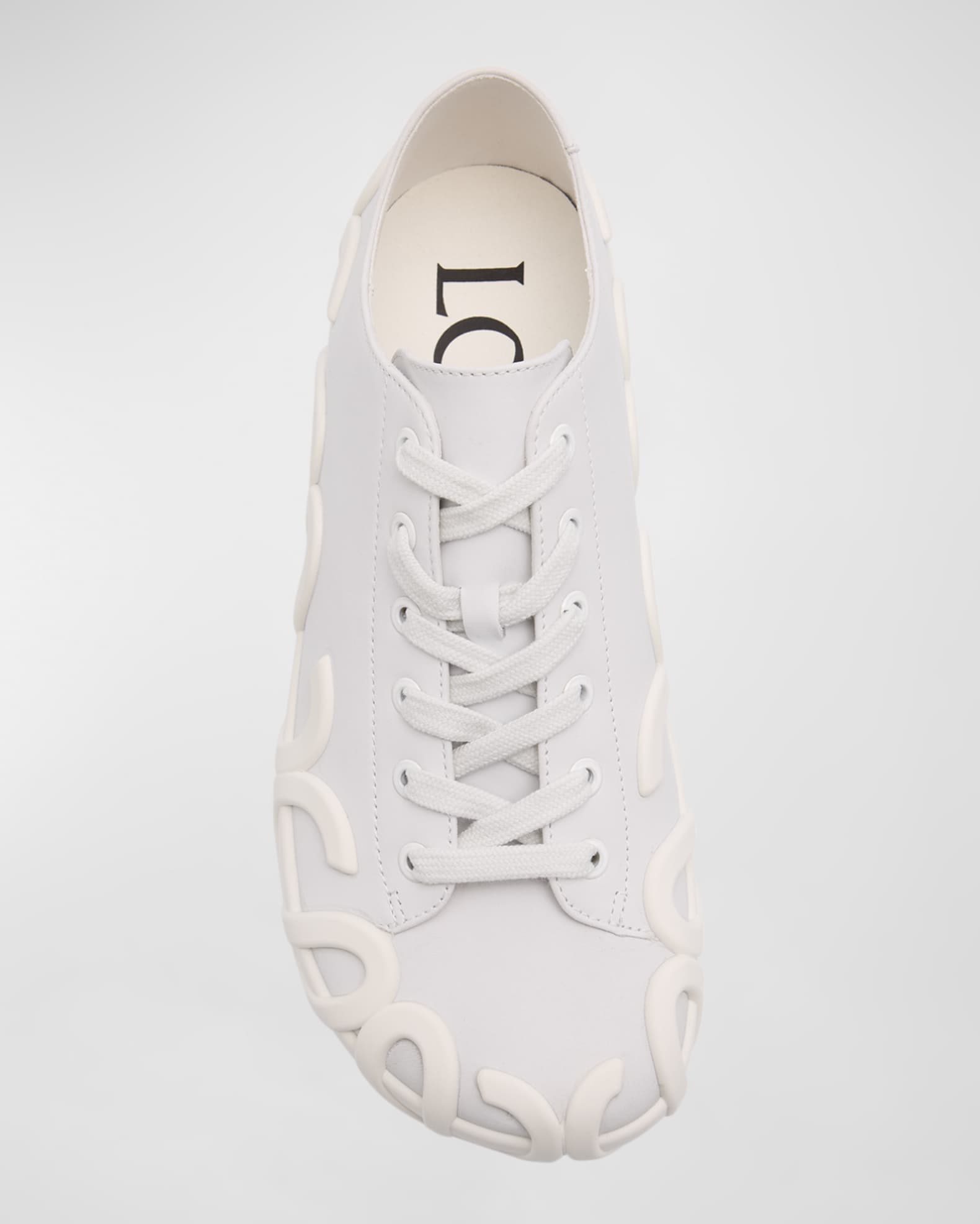 Loewe Rise Leather Low-Top Sneakers | Neiman Marcus