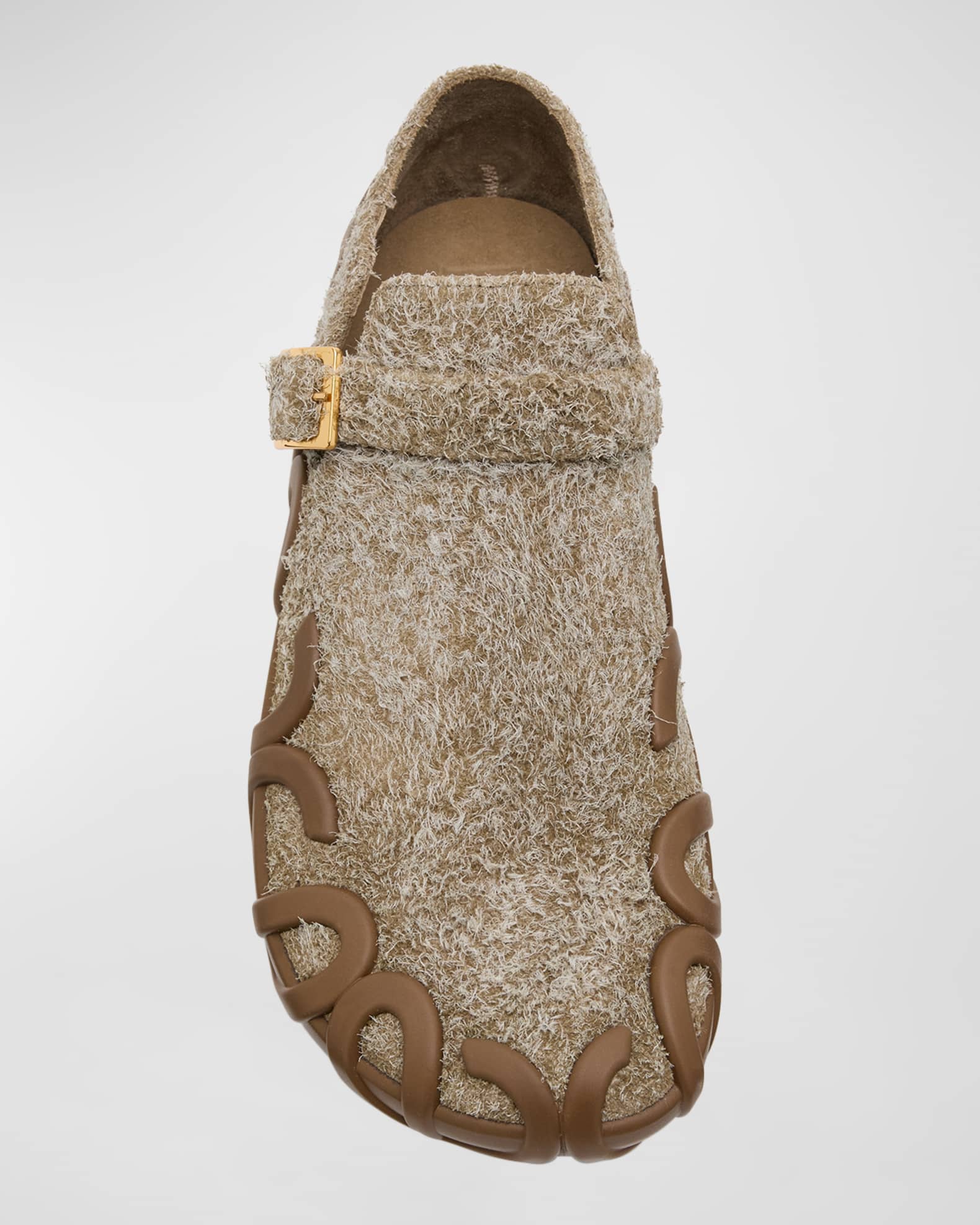 Rise Brushed Suede Buckle Sneakers