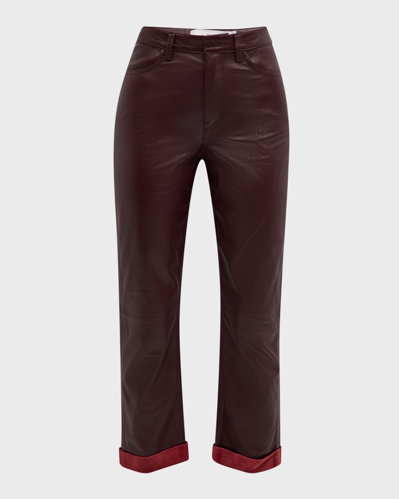 Koiko Cropped Leather Pants