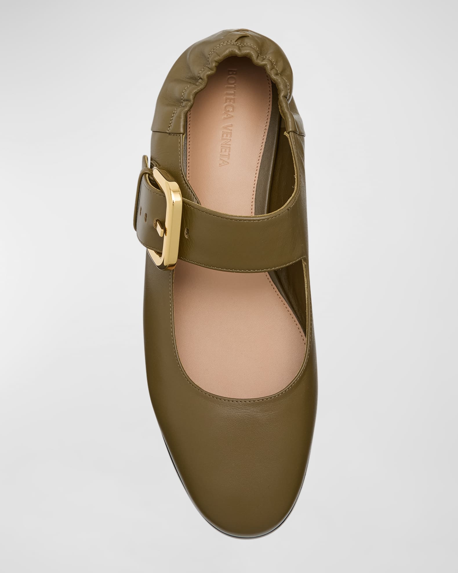 Bottega Veneta Astaire Leather Mary Jane Ballerina Flats | Neiman